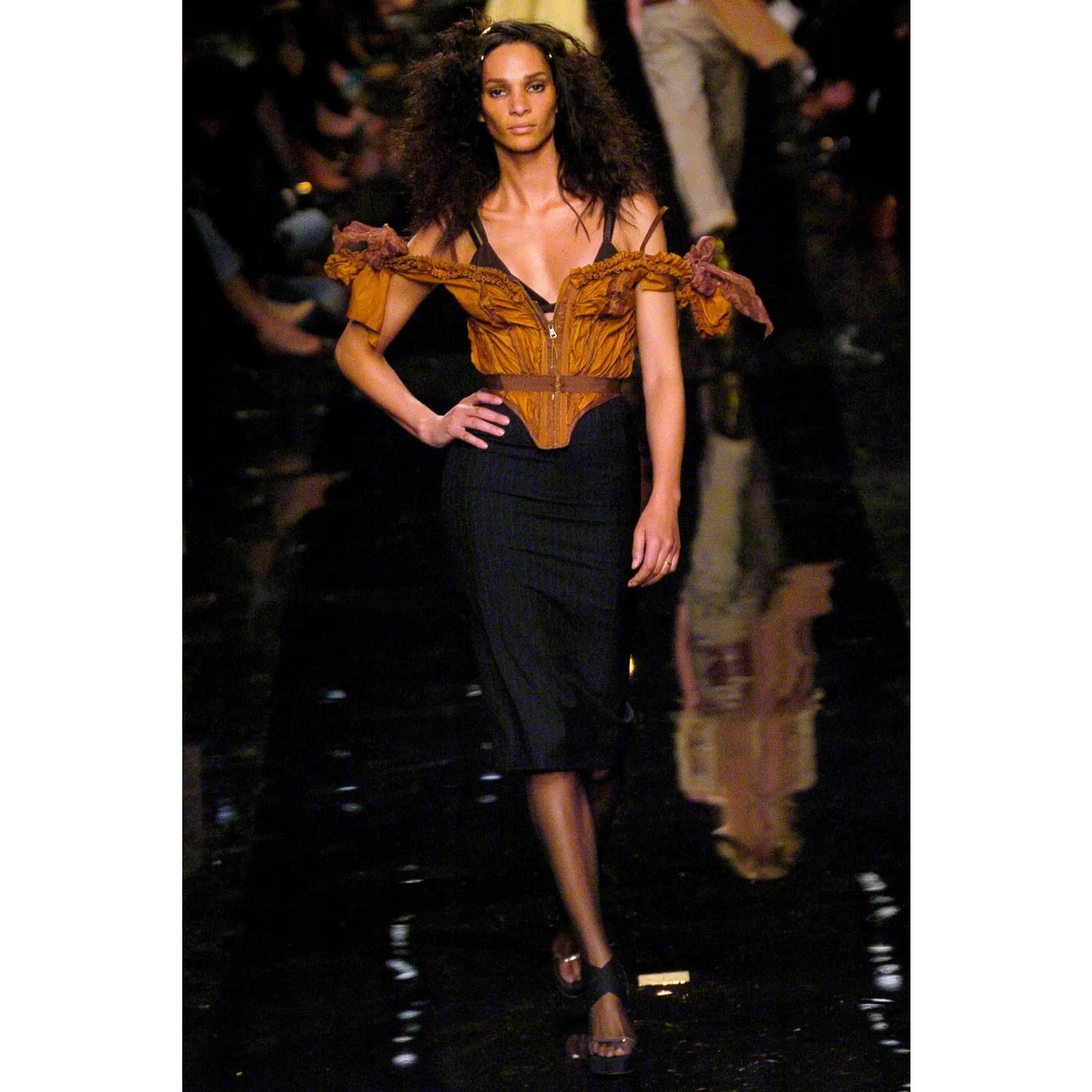 Jean Paul Gaultier S/S2005 Jean Paul Gaultier runway ruffled corset Size S / US 4 / IT 40 - 2 Thumbnail