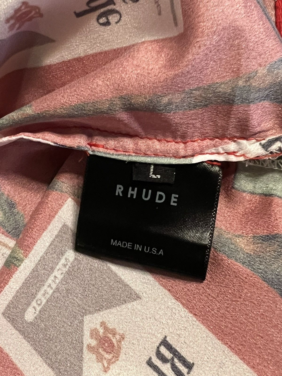 Rhude RARE OG szL Red Marlboro Cigarettes Palm Hawaiian Shirt Size US L / EU 52-54 / 3 - 7 Thumbnail