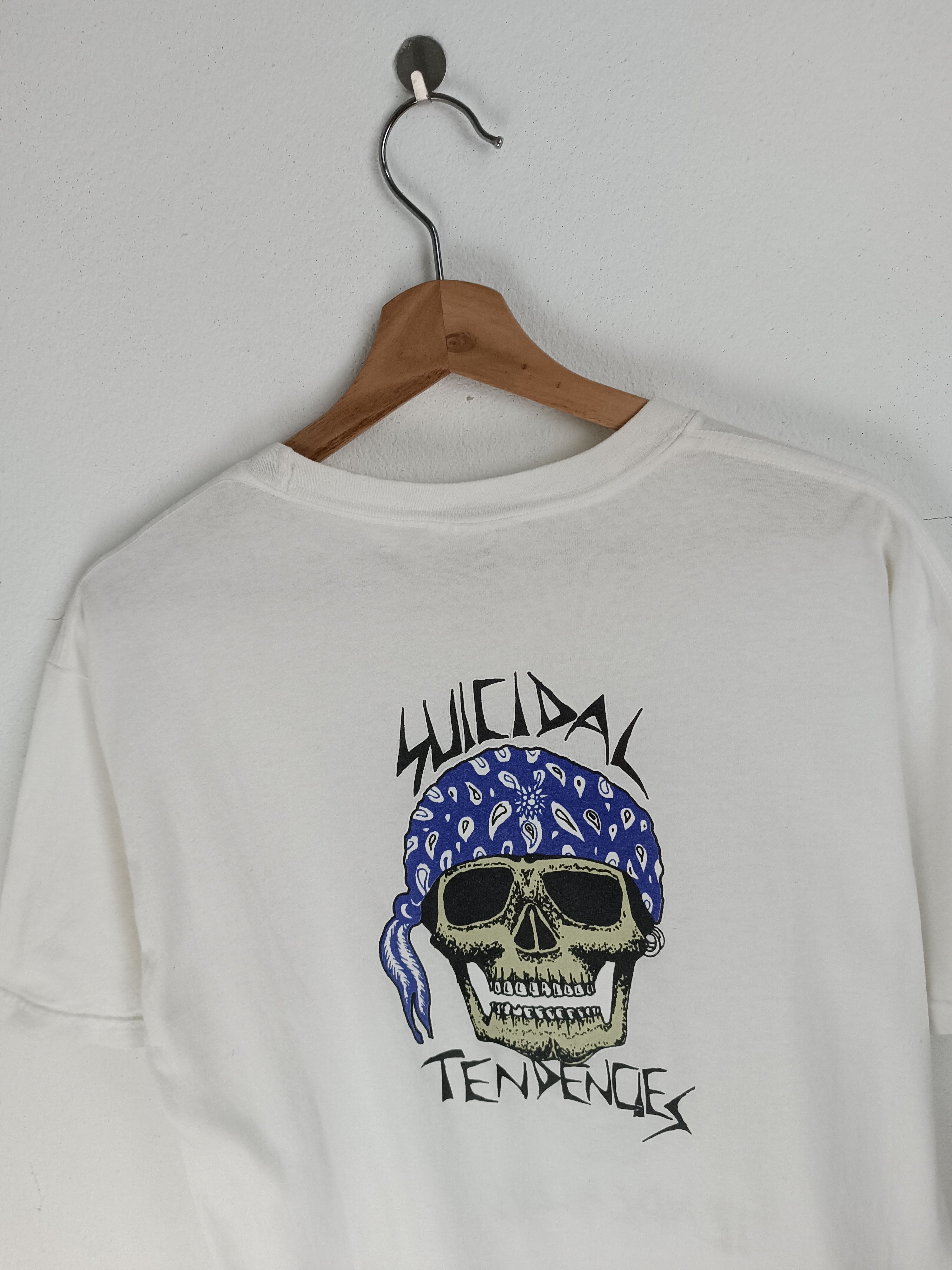 Band Tees VINTAGE 2000s SUICIDAL TENDENCIES THRASH SKULL LOGO TEE Size US M / EU 48-50 / 2 - 14 Thumbnail