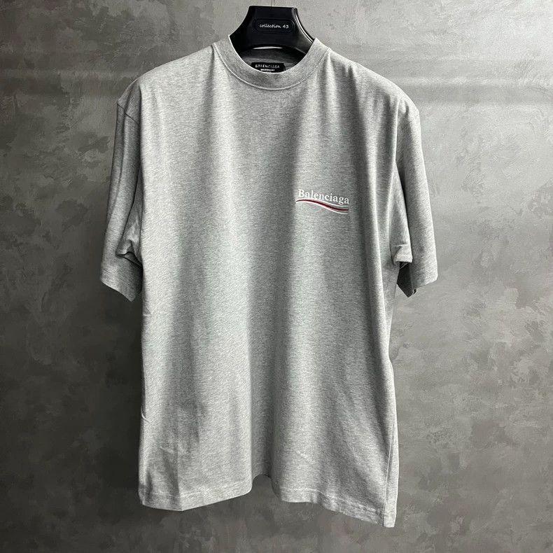 Balenciaga Balenciaga Light Gray Cola Large Size Short Sleeve T-Shirt Size US XS / EU 42 / 0 - 1 Thumbnail