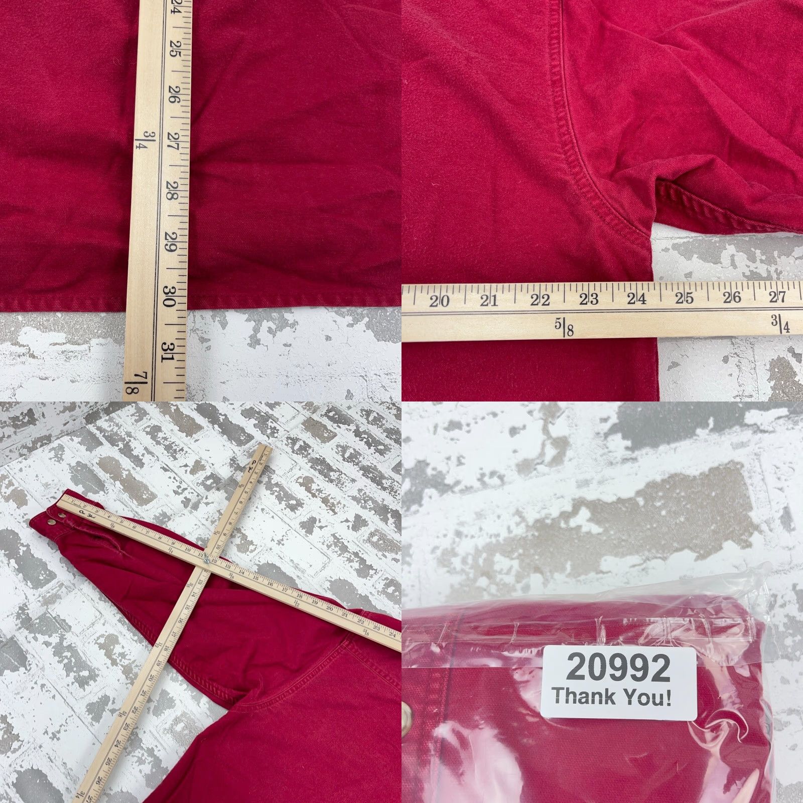 Eddie Bauer VINTAGE Eddie Bauer Shirt Men XL Red Chamois Cloth Heavy 90s Button Up Camp Size US XL / EU 56 / 4 - 8 Thumbnail