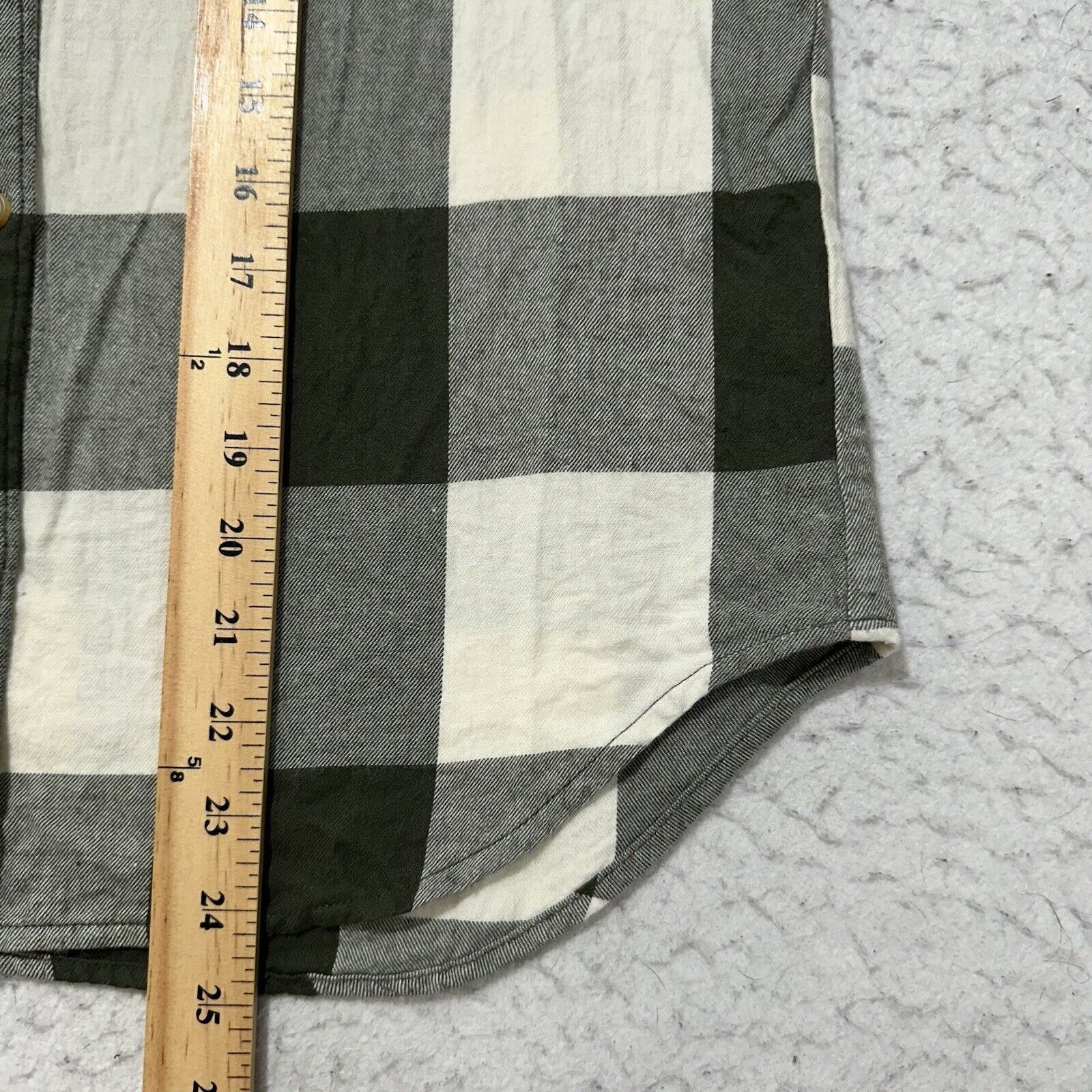 Old Navy Old Navy Petite Small Green White Plaid Button Down Shirt Size S / US 4 / IT 40 - 9 Thumbnail