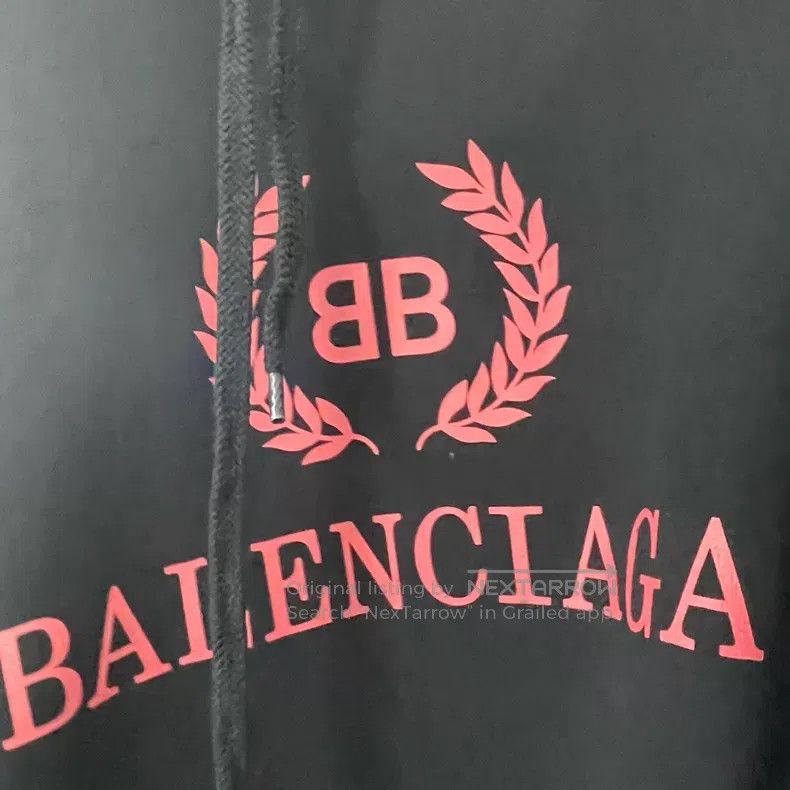 Balenciaga Balenciaga Wheat ear logo black hoodie Size US S / EU 44-46 / 1 - 4 Thumbnail