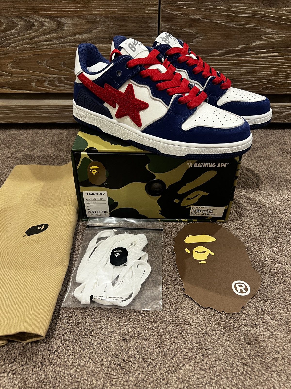 Bape Brand new A Bathing Ape Bape SK8 Sta M2 blue Size US 9.5 / EU 42-43 - 1 Thumbnail