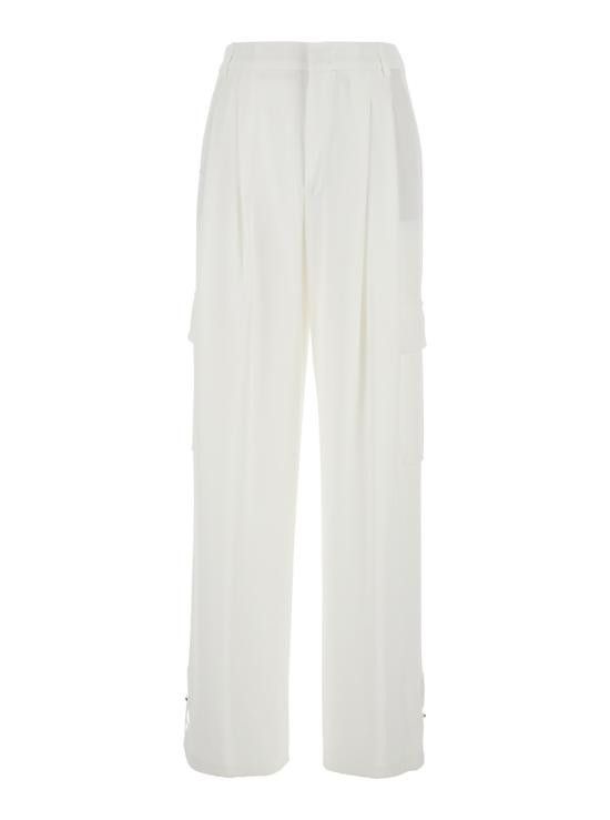 Eleventy ELEVENTY Women Straight Pants K80PANK03TES0K04401 White Size 28" / US 6 / IT 42 - 1 Thumbnail
