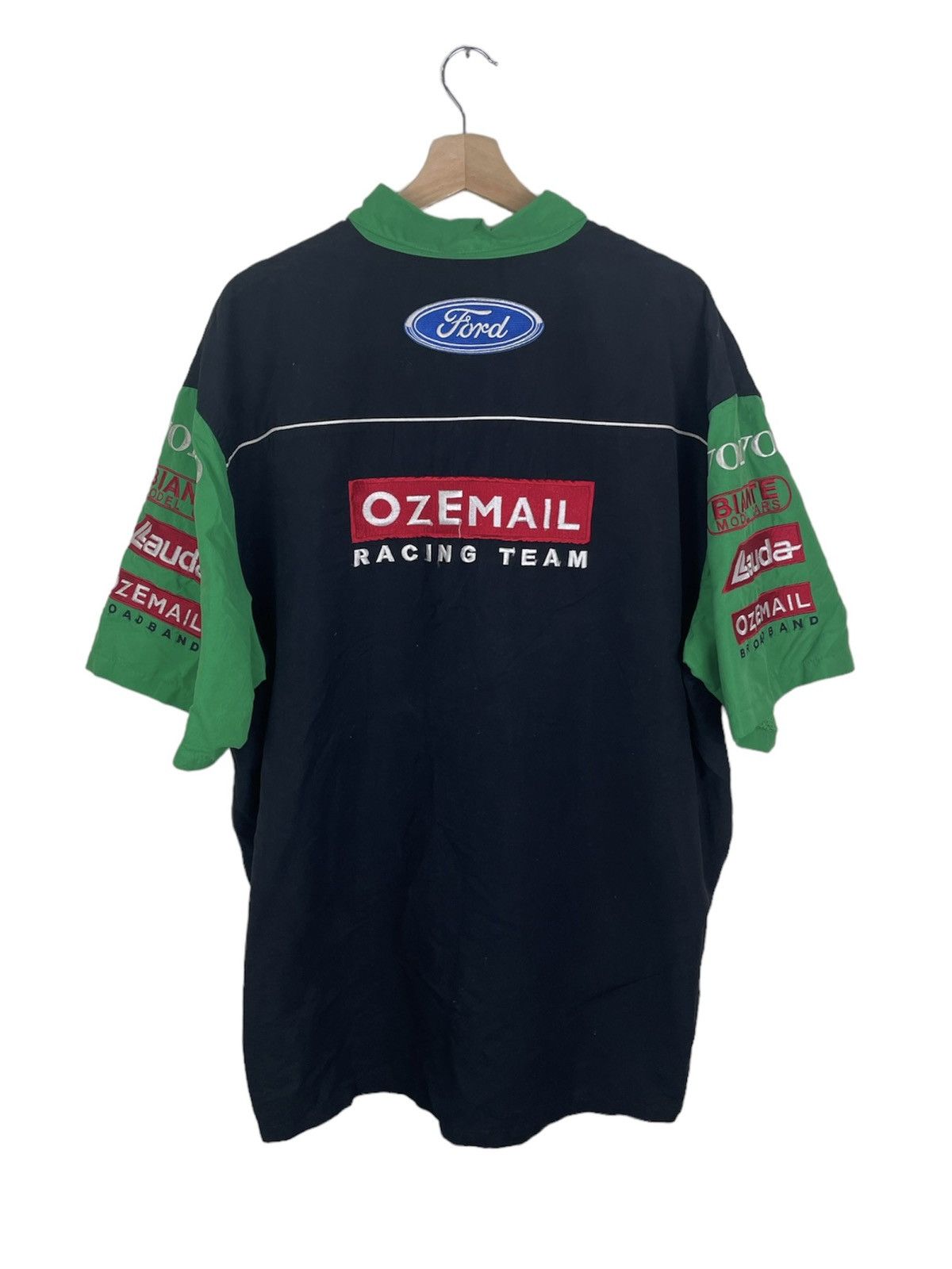 Ford × Vintage Vintage OzEmail Racing Team Ford | 4XL Shirt Embroidered Size US XXL / EU 58 / 5 - 2 Thumbnail