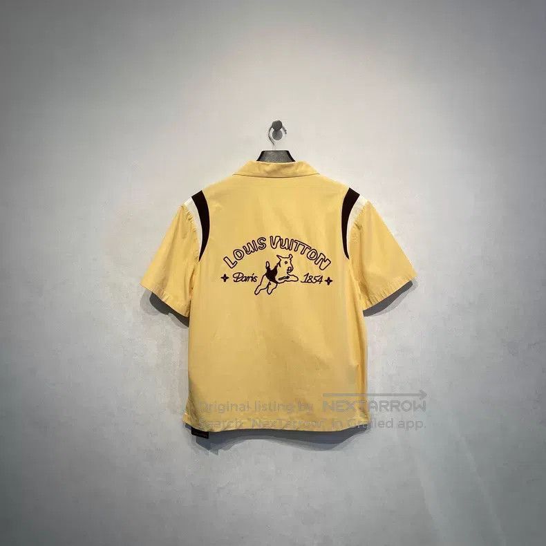Louis Vuitton Louis Vuitton Dog Embroidered Short Sleeve Shirt Size US XXL / EU 58 / 5 - 2 Thumbnail