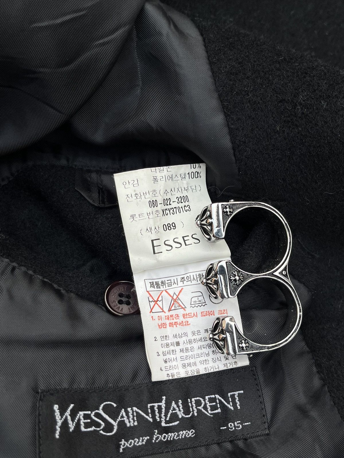 Saint Laurent Paris YVES SAINT LAURENT HEAVY WOOLLEN COAT Size US L / EU 52-54 / 3 - 6 Thumbnail