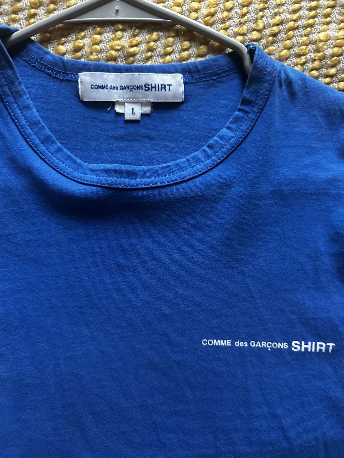 Comme des Garcons SHIRT Comme des Garcons Blue T-SHIRT Size US M / EU 48-50 / 2 - 2 Thumbnail