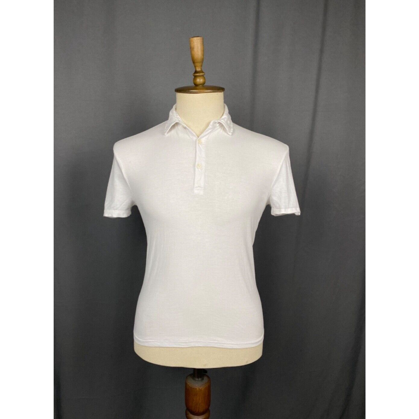 Versace Gianni Versace Big Back Medusa Logo Men's White Polo T-Shirt Size US M / EU 48-50 / 2 - 2 Thumbnail