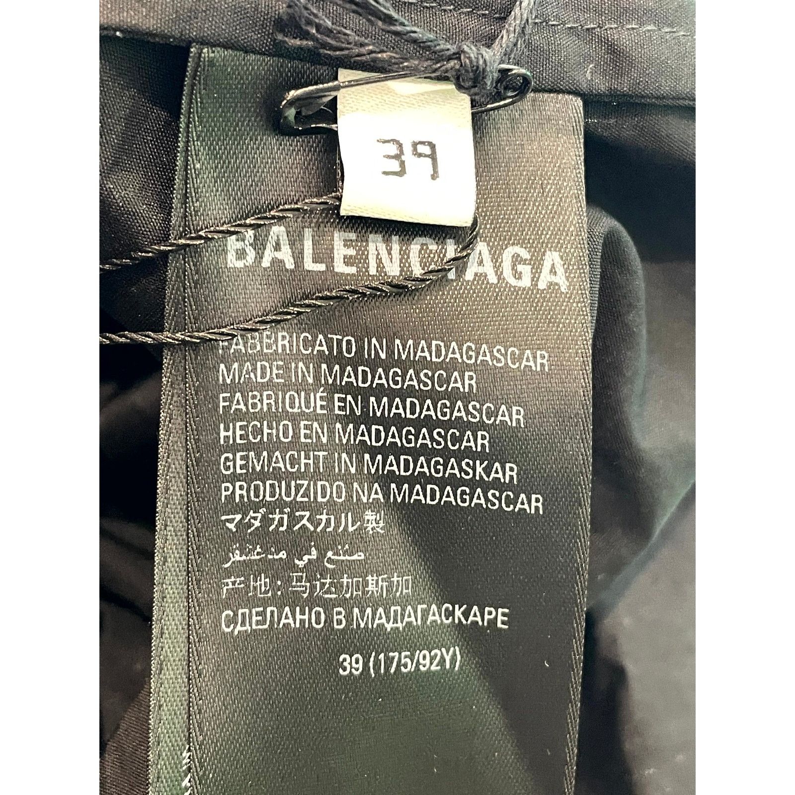 Balenciaga Balenciaga Multi Logo White & Black Button Up LS Shirt Size US L / EU 52-54 / 3 - 4 Thumbnail