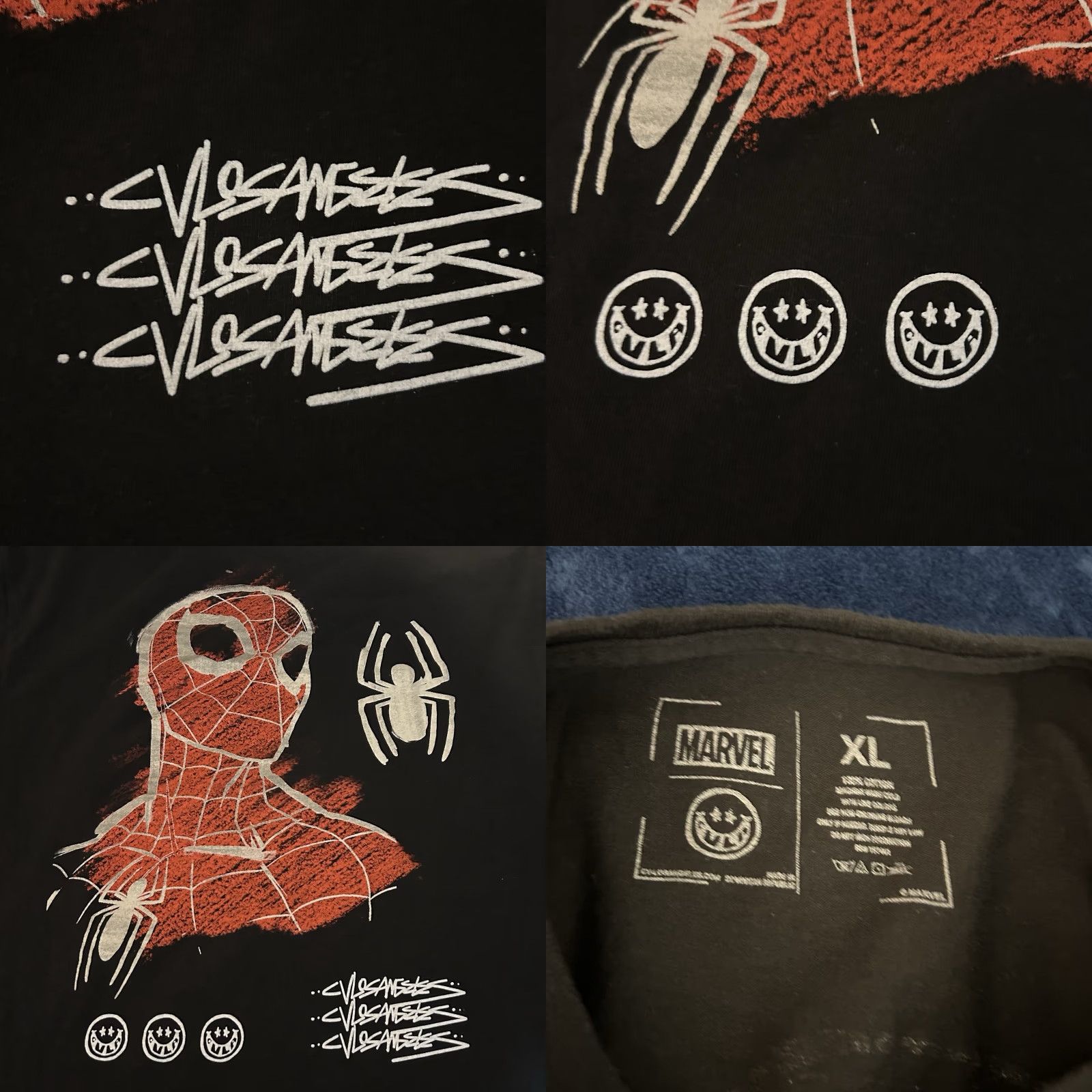 Vintage VINTAGE: No Marvel Spider-Man Shirt Men XL Black Short Sleeve Crew Neck Logo Graphic Tee - Size US XL / EU 56 / 4 - 9 Thumbnail