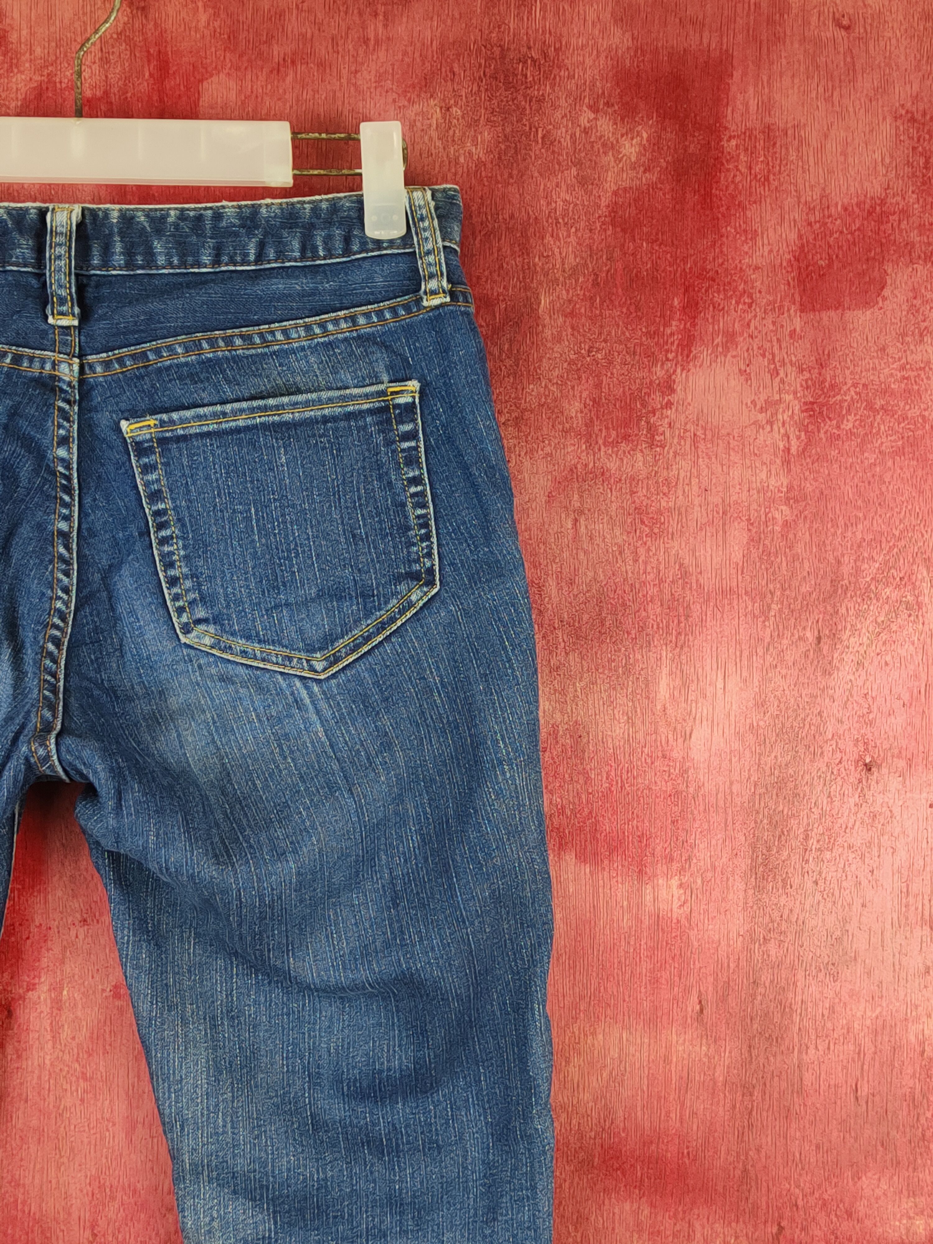 GU × Japanese Brand GU Blue Distressed Ripped Jeans #S1773 Size 26" / US 2 / IT 38 - 10 Thumbnail