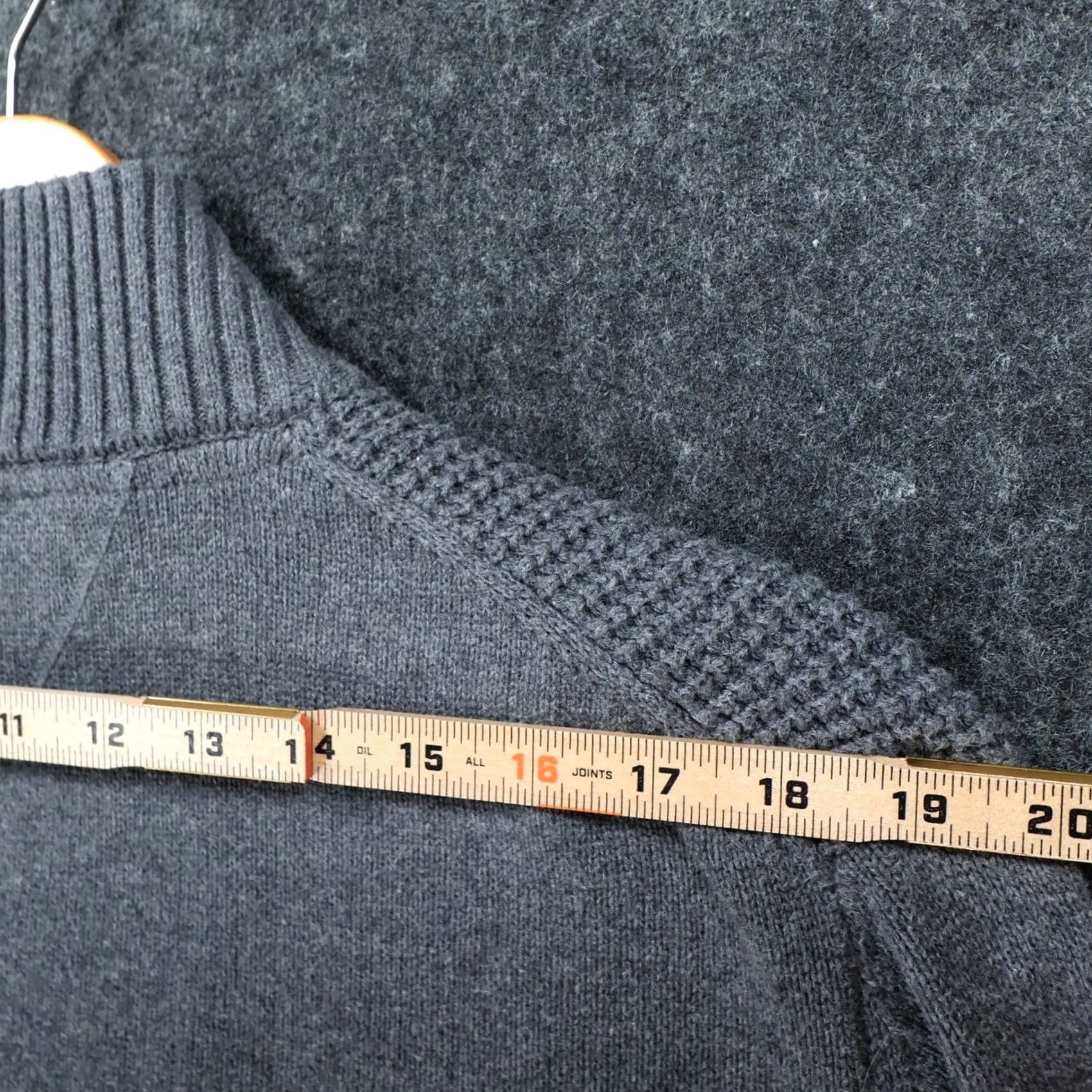 Weatherproof Weatherproof Vintage Sweater Mens L Gray Waffle Knit Quarter Zip Pullover Casual Size US L / EU 52-54 / 3 - 6 Thumbnail