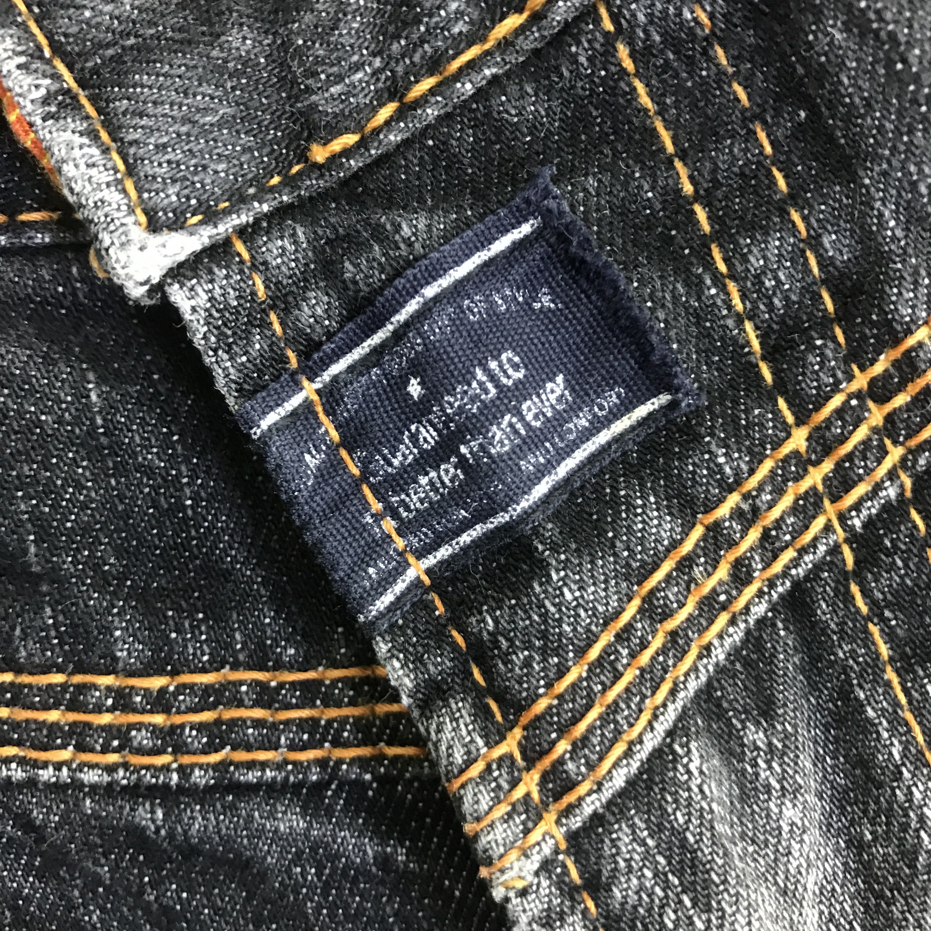 Edwin EDWIN BLACK FADED DENIM DISTRESSED JEANS PANTS K74B19 Size US 28 / EU 44 - 13 Thumbnail