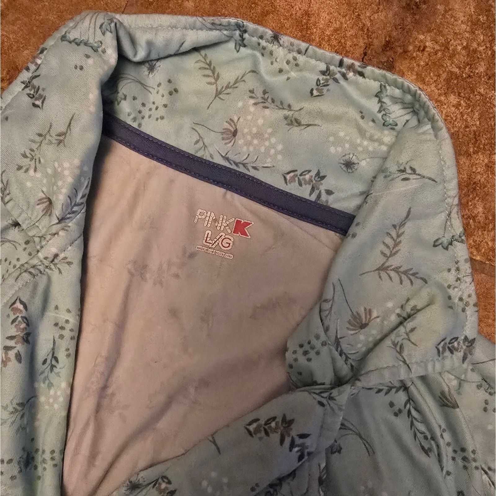 Other Light Blue Floral | PINK K | Long Sleeve Robe Size ONE SIZE - 3 Thumbnail