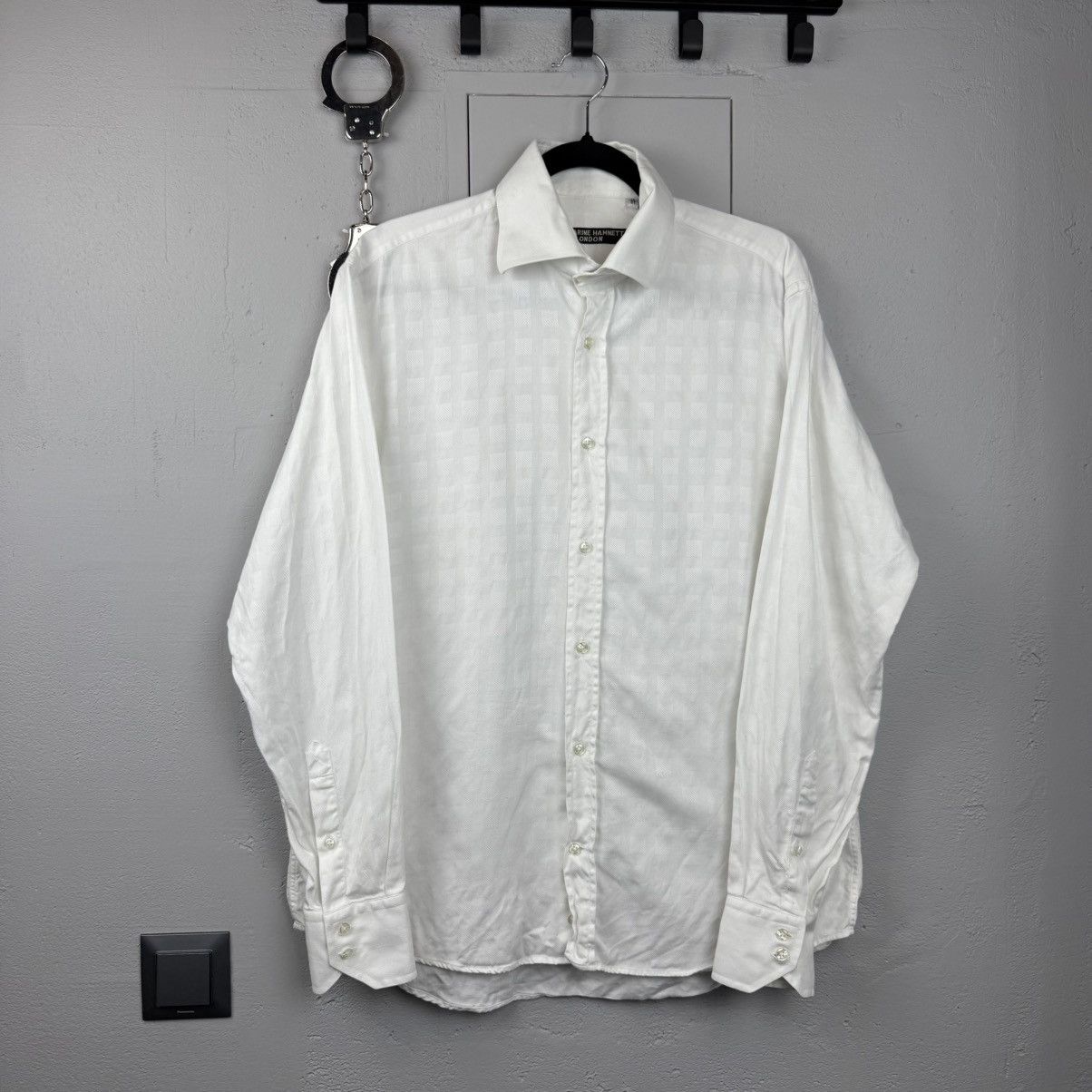 Katharine Hamnett London Vintage Kathrarine Hamnett London Shirt Button Up Size US L / EU 52-54 / 3 - 1 Thumbnail