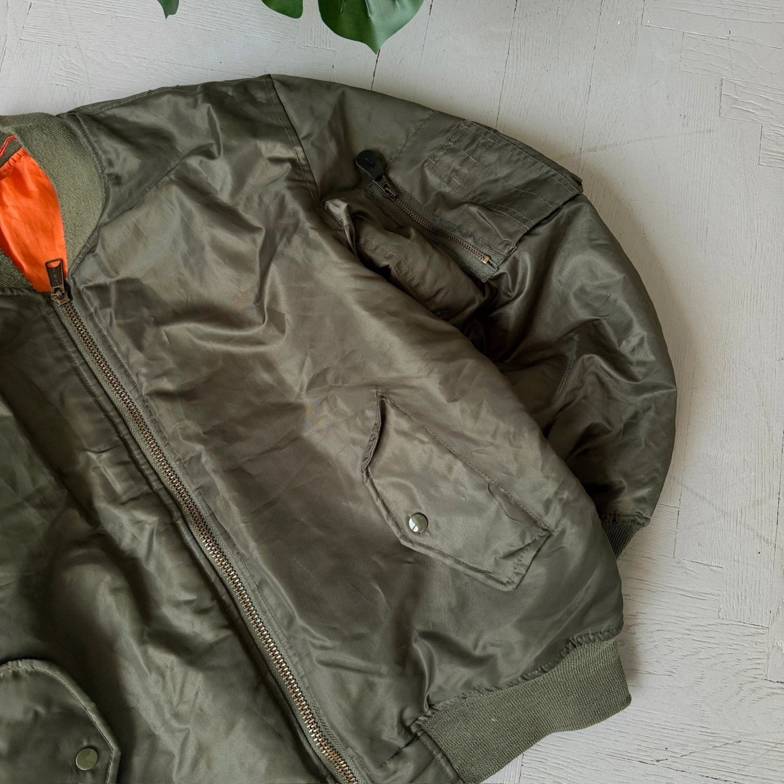 Vintage Vintage MA 1 Pilot Nylon Bomber Jacket Size US S / EU 44-46 / 1 - 3 Thumbnail