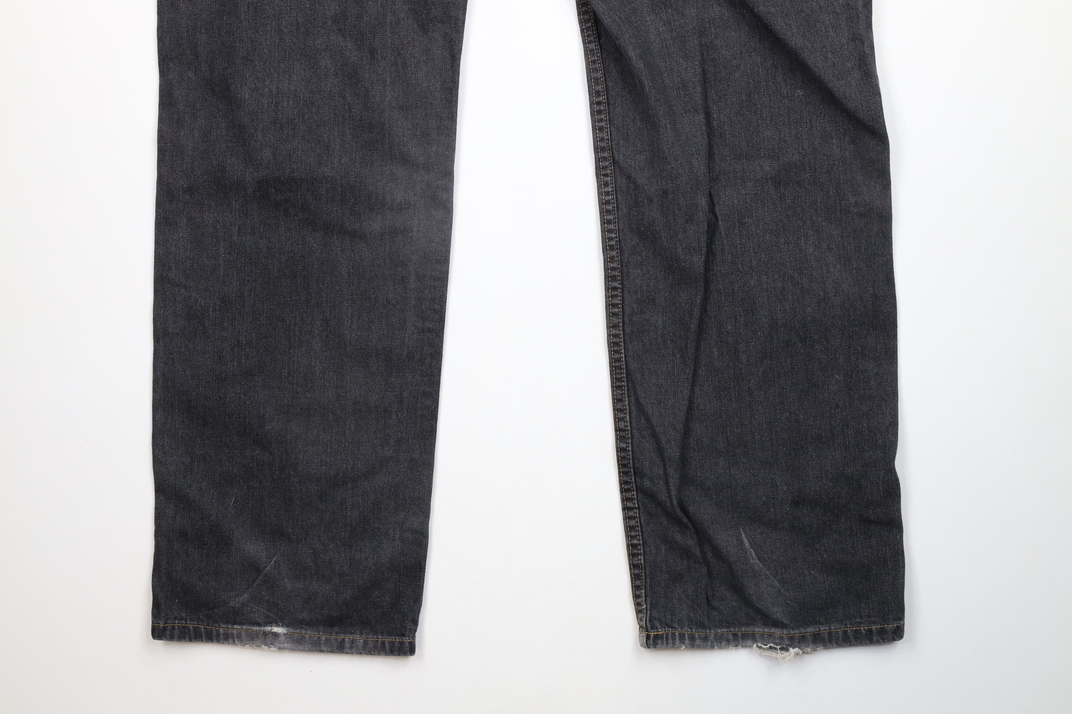Ralph Lauren × Vintage Vintage 90s Ralph Lauren Out Wide Leg Carpenter Jeans Black Size US 34 / EU 50 - 13 Thumbnail