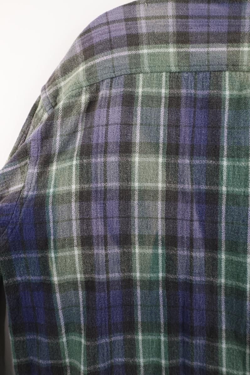 Vintage Vintage 90s Streetwear Heavyweight Snap Button Flannel Shirt Size US XL / EU 56 / 4 - 11 Thumbnail