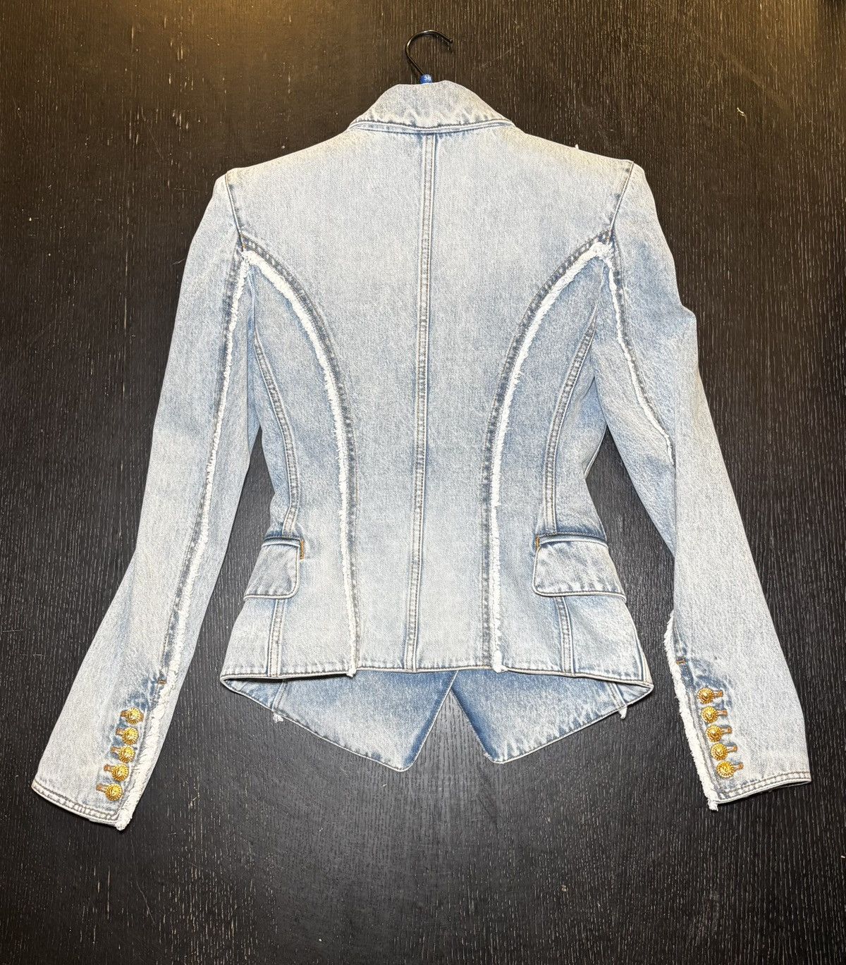 Balmain Balmain - denim blazer doublebreasted Size XS / US 0-2 / IT 36-38 - 2 Thumbnail