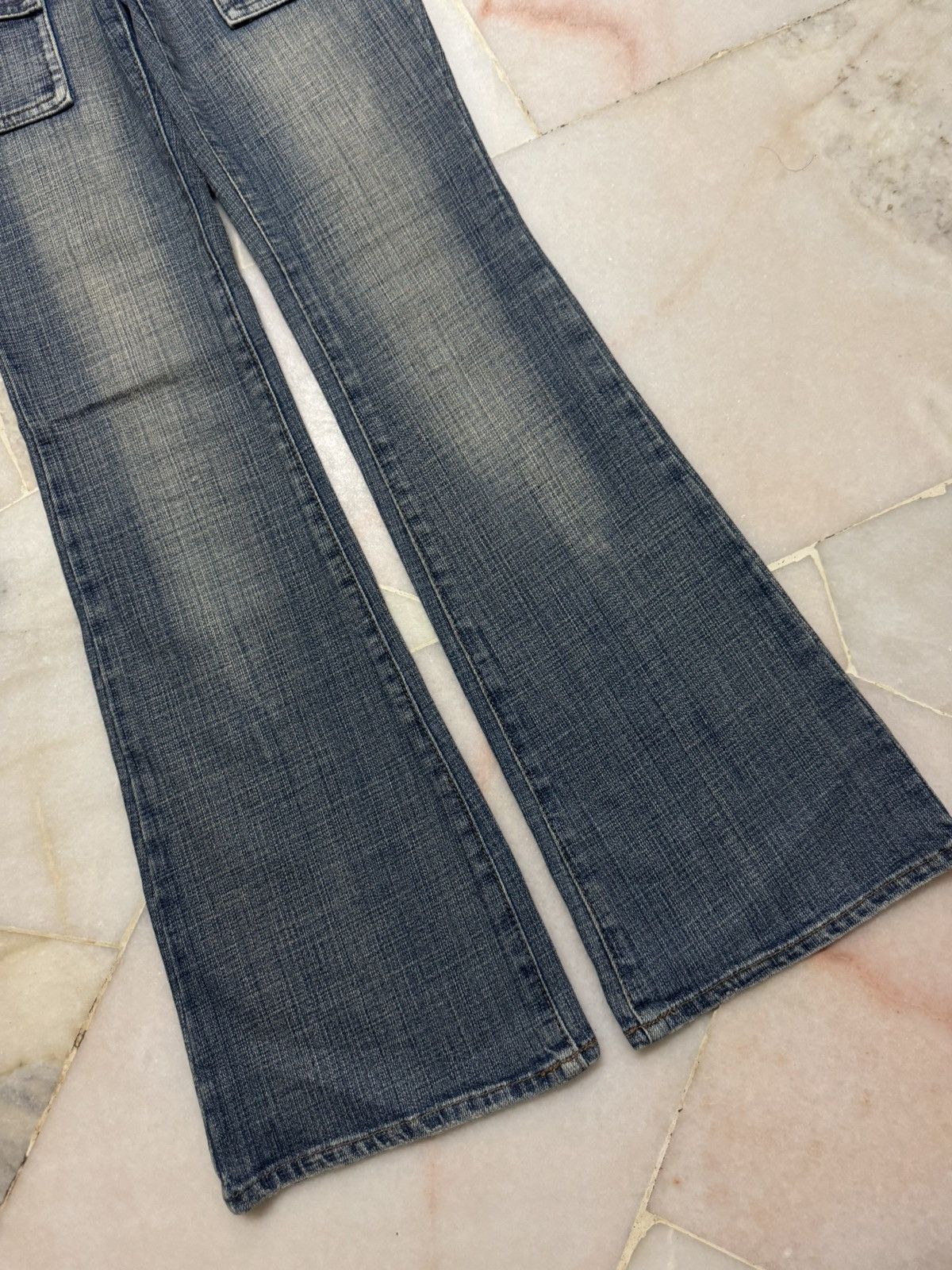 20471120 💥BELL BOTTOM💥VINTAGE JAPANESE BUSHPANTS MUDWASH FLARED JEAN Size US 26 / EU 42 - 7 Thumbnail