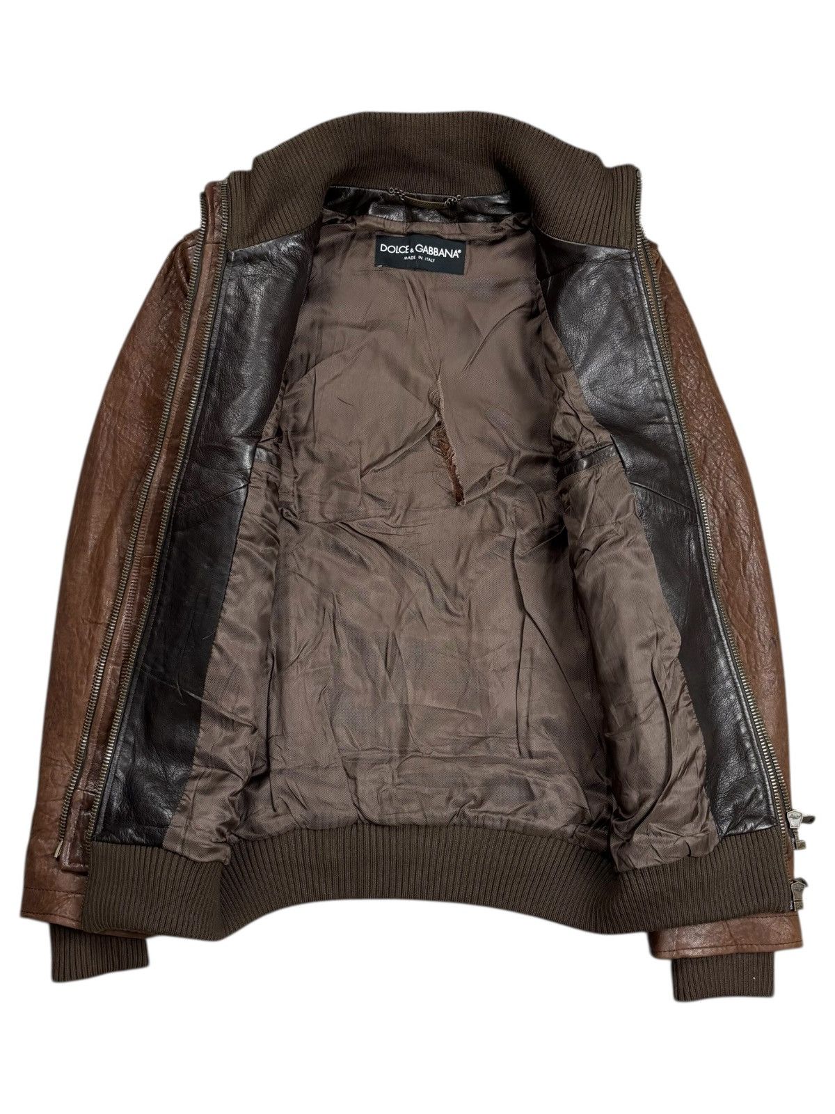 Dolce & Gabbana Archive Dolce Gabbana Double Chest Napoleon Leather Jacket Size US S / EU 44-46 / 1 - 3 Thumbnail
