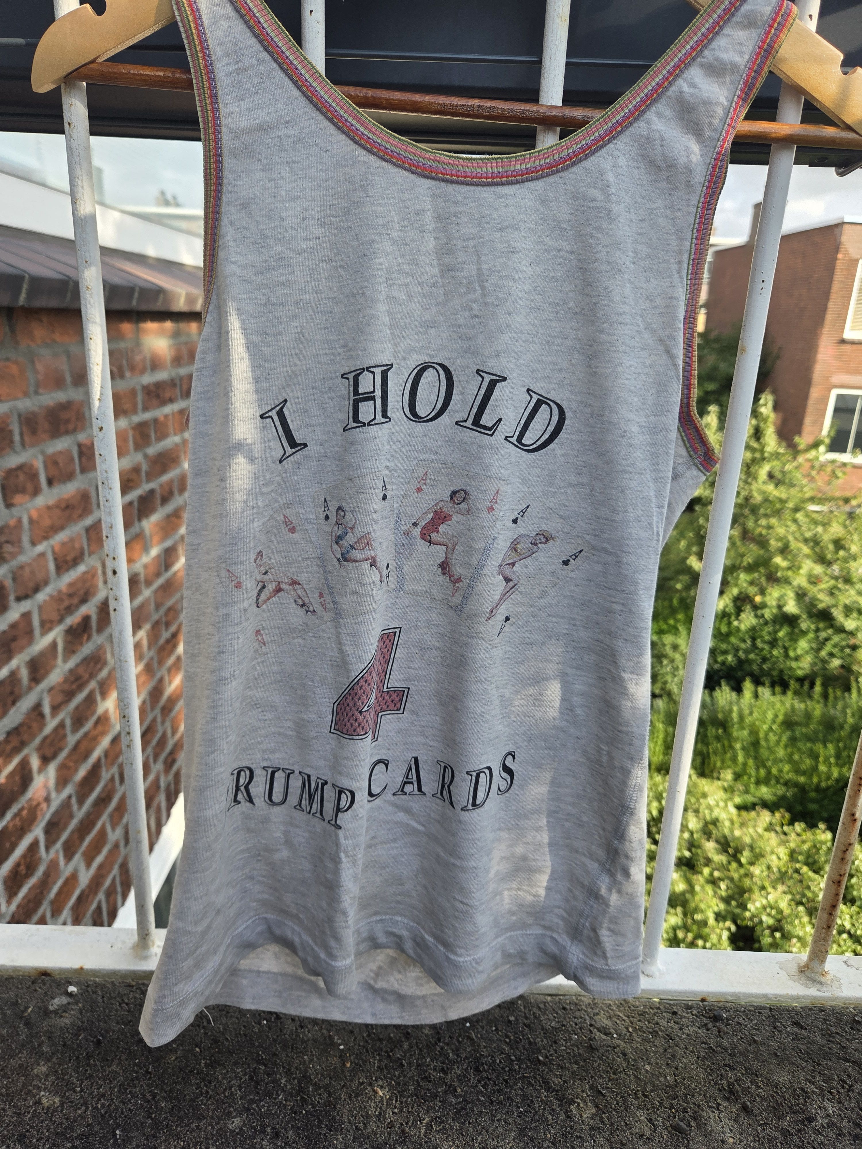 Dolce & Gabbana D&G "I hold 4 Trump cards" tank top Size US S / EU 44-46 / 1 - 7 Thumbnail