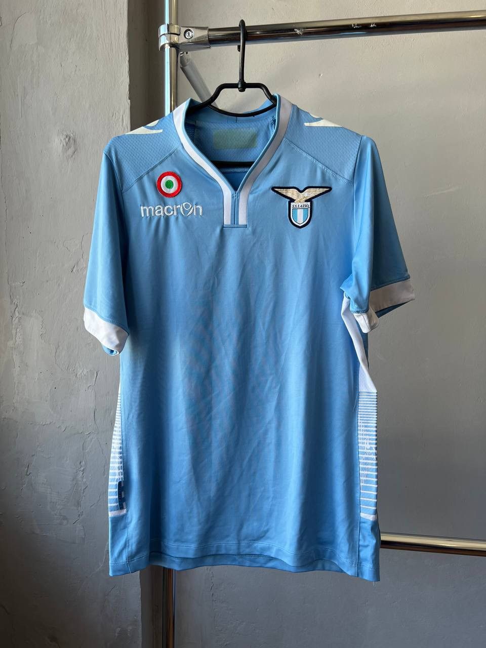 Macron 2013/14 SS LAZIO HOME SOCCER JERSEY FOOTBALL SHIRT SIZE M Size US M / EU 48-50 / 2 - 2 Thumbnail