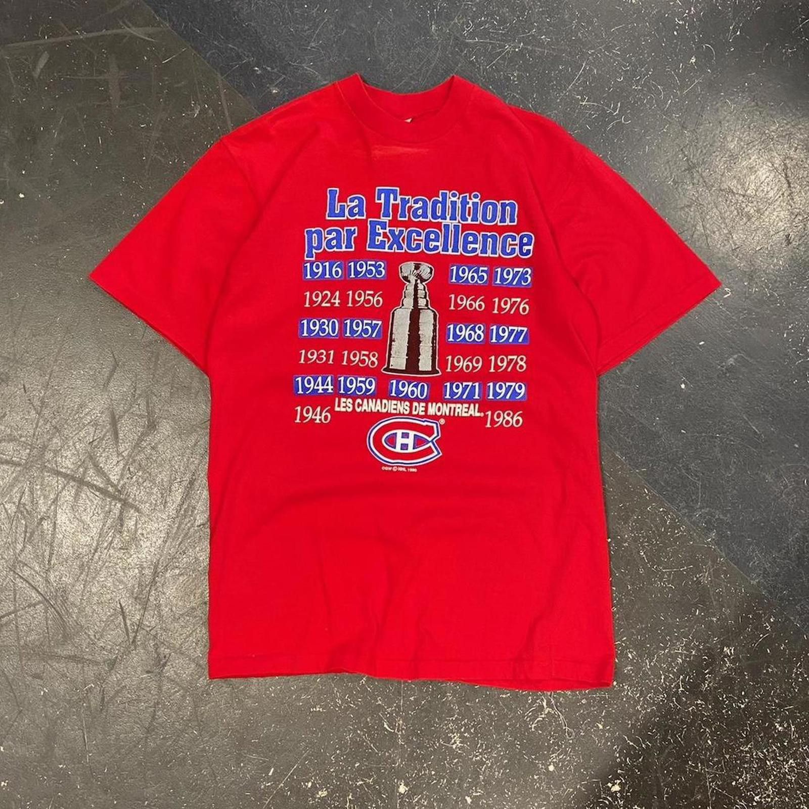 NHL 1990 Montreal Canadians NHL Championship Tee Size US S / EU 44-46 / 1 - 1 Thumbnail