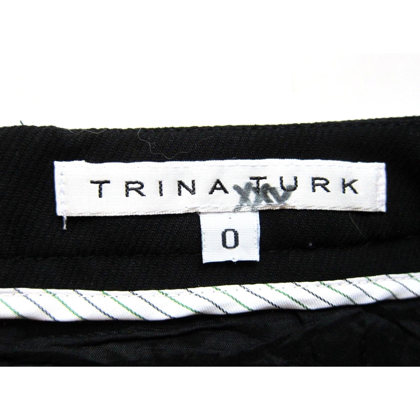 Trina Turk VINTAGE Trina Turk Black Button Classic Pencil Work Skirt Women 0 Size 25" / US 0 / IT 36 - 4 Thumbnail