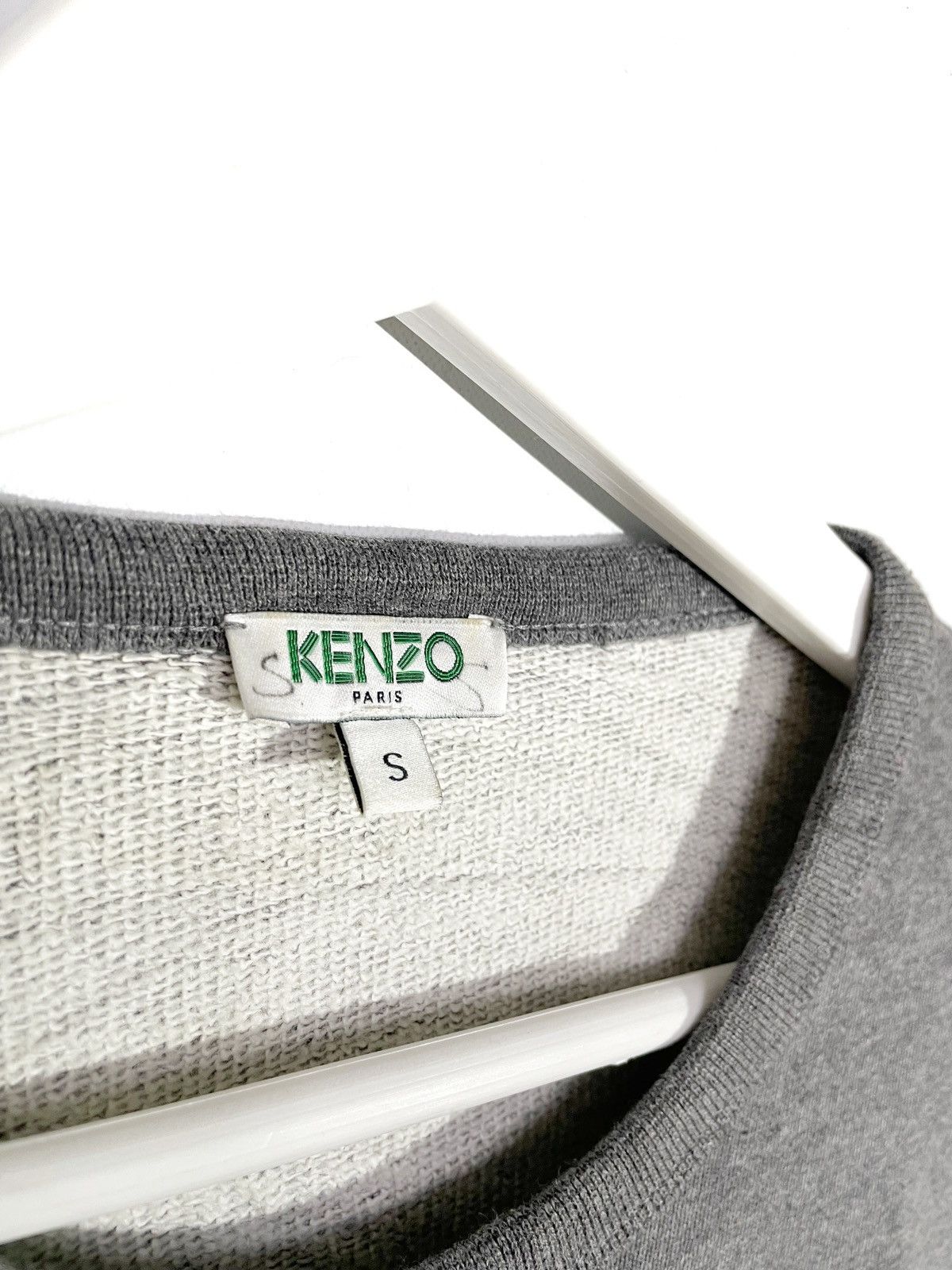 Kenzo Kenzo Women Gray Big Logo Sweatshirt Size S Breadstick Size S / US 4 / IT 40 - 4 Thumbnail