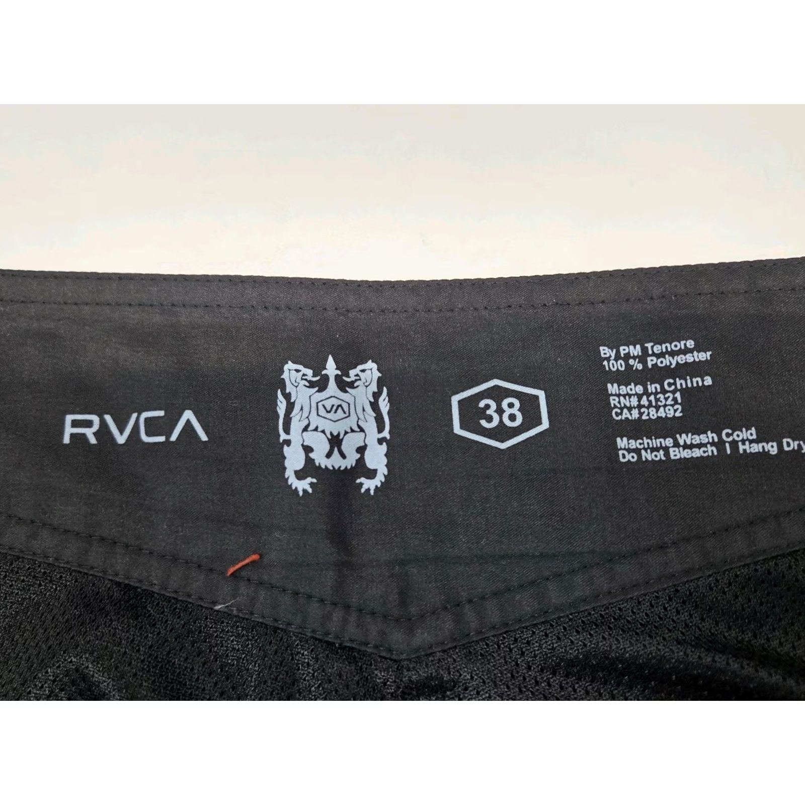 RVCA RVCA Mens Boardshorts Black Size 38 Drawstring Back Pocket Beach Bum 90s? Size ONE SIZE - 3 Thumbnail