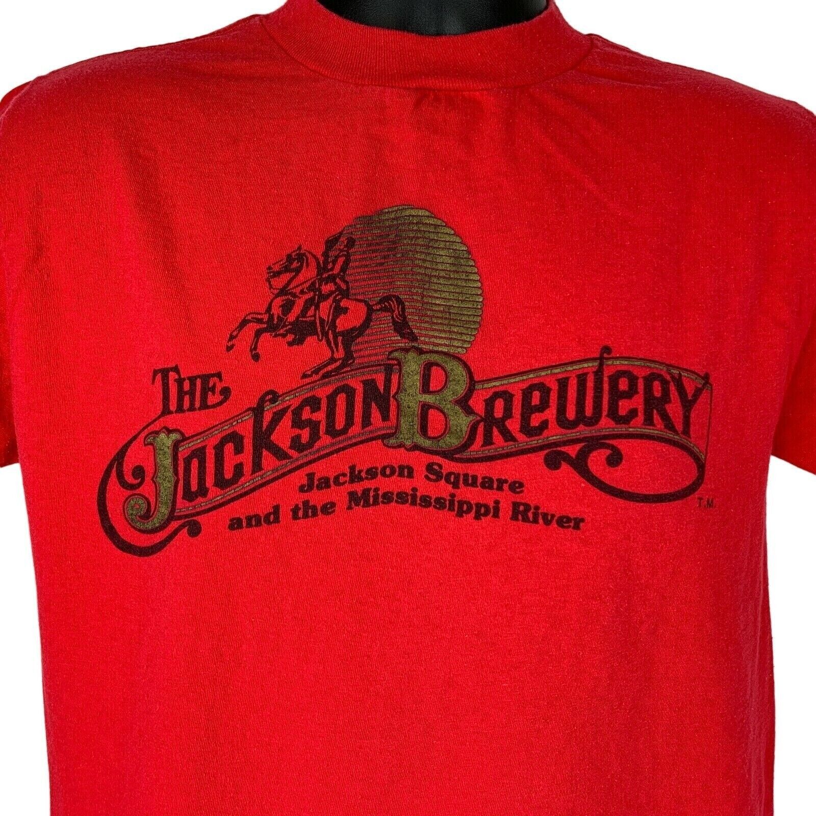 Anvil Vintage 80s The Jackson Brewery T Shirt New Orleans M Medium Size US M / EU 48-50 / 2 - 1 Thumbnail