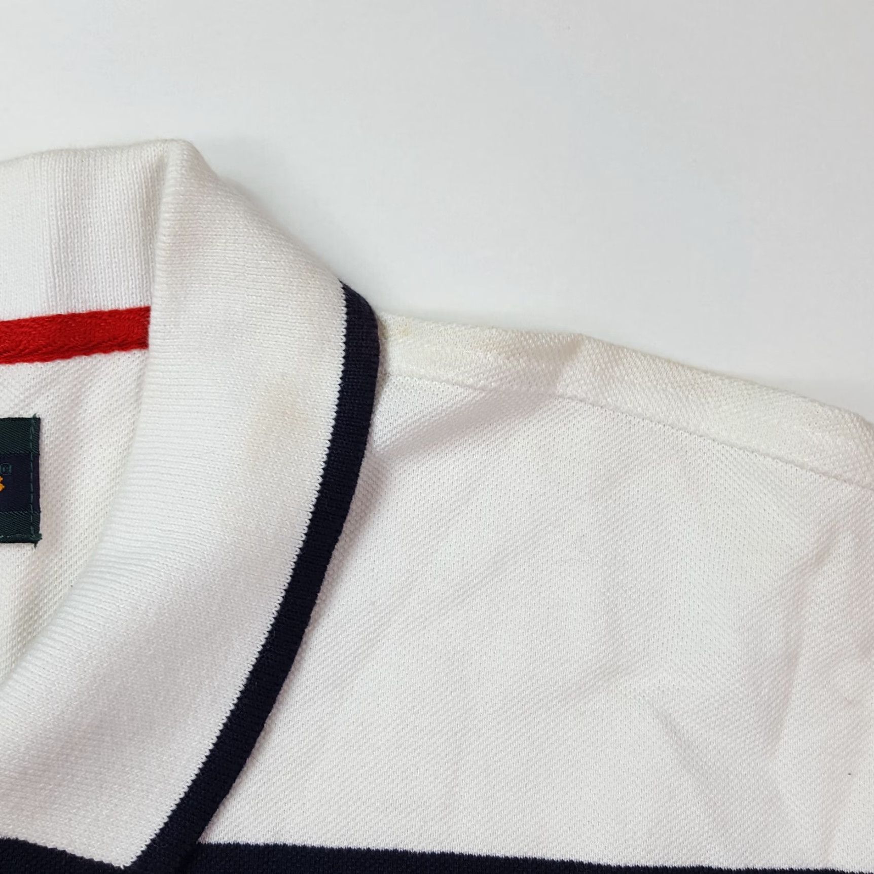 Izod VINTAGE IZOD Polo Shirt Mens L White Striped Collared Golf Club 90s Retro PGA Etsy Style Size US L / EU 52-54 / 3 - 4 Thumbnail
