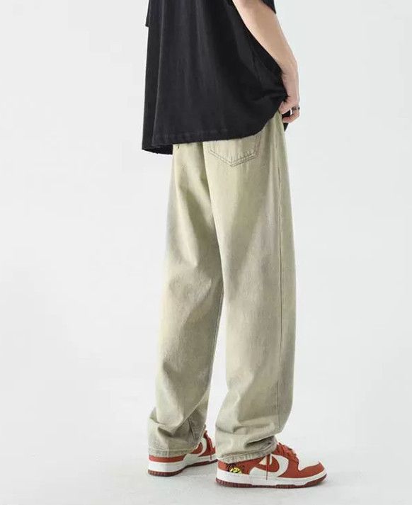 Japanese Brand Men's Retro Loose-Fit Wide-Leg Cargo Jeans Size US 32 / EU 48 - 5 Thumbnail