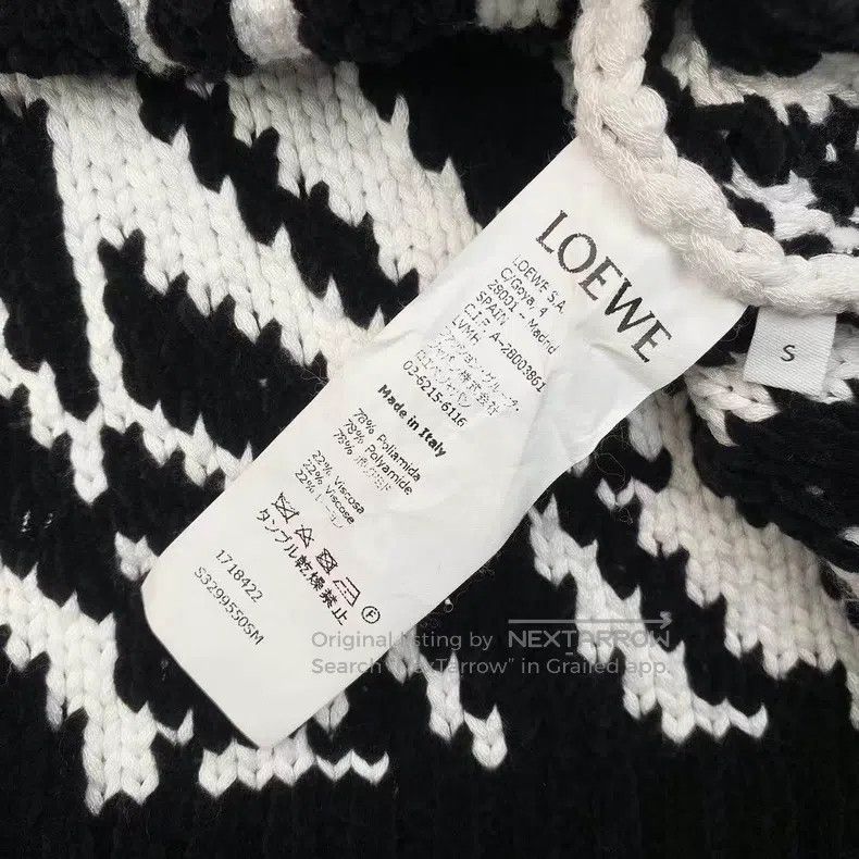 Loewe Loewe Polyamide fiber textured color block sleeveless swea Size S / US 4 / IT 40 - 4 Thumbnail