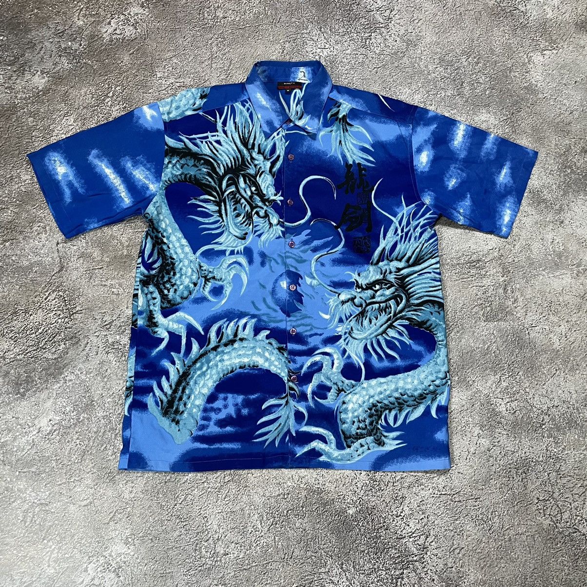 Vintage Vintage Y2K Dragon Abstract All Over Print Graphic Tee Stree Size US M / EU 48-50 / 2 - 2 Thumbnail