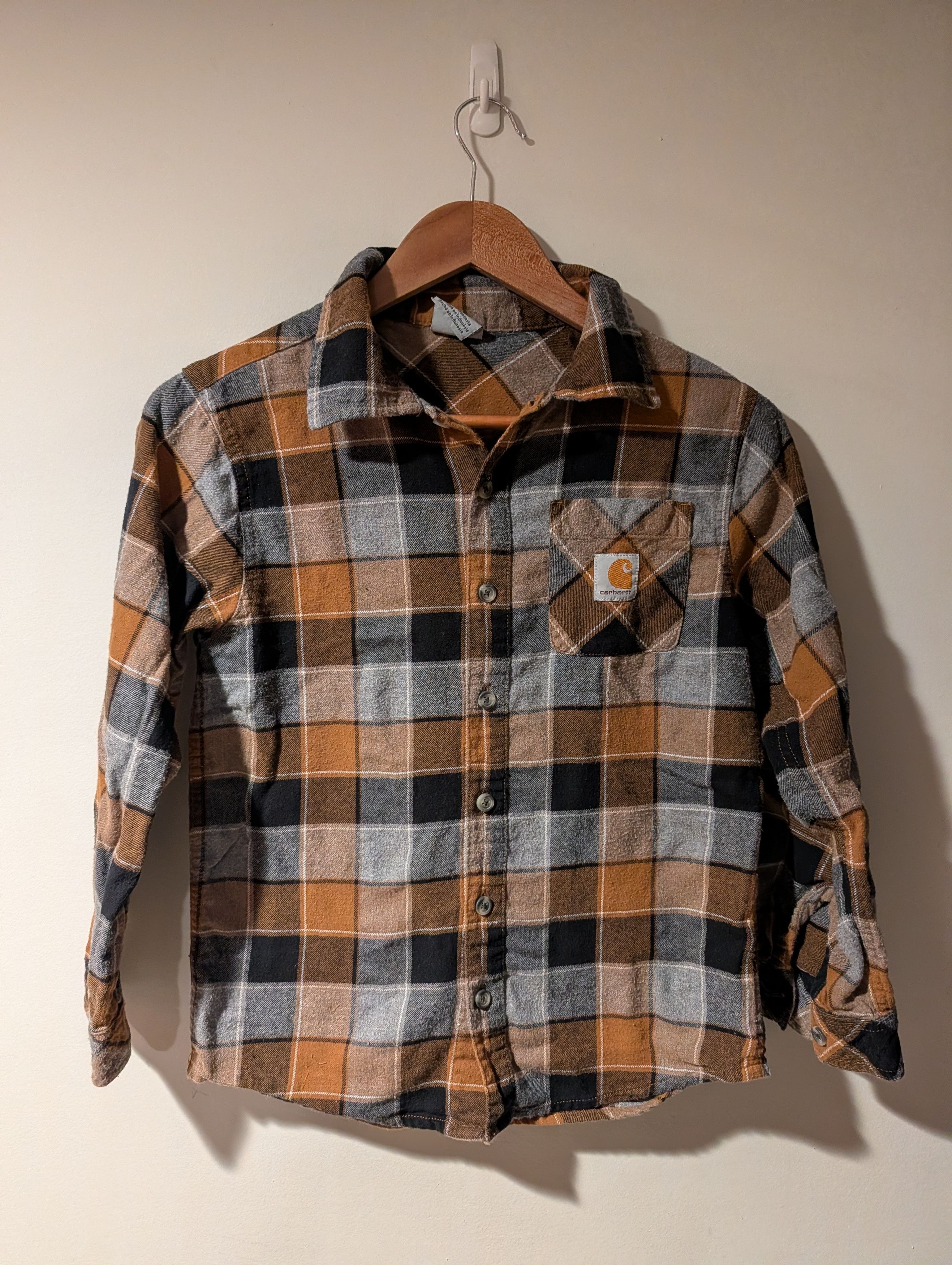Carhartt Carhartt Work Wear Kids Medium Long-Sleeve Flannel Shirt Size US M / EU 48-50 / 2 - 1 Thumbnail