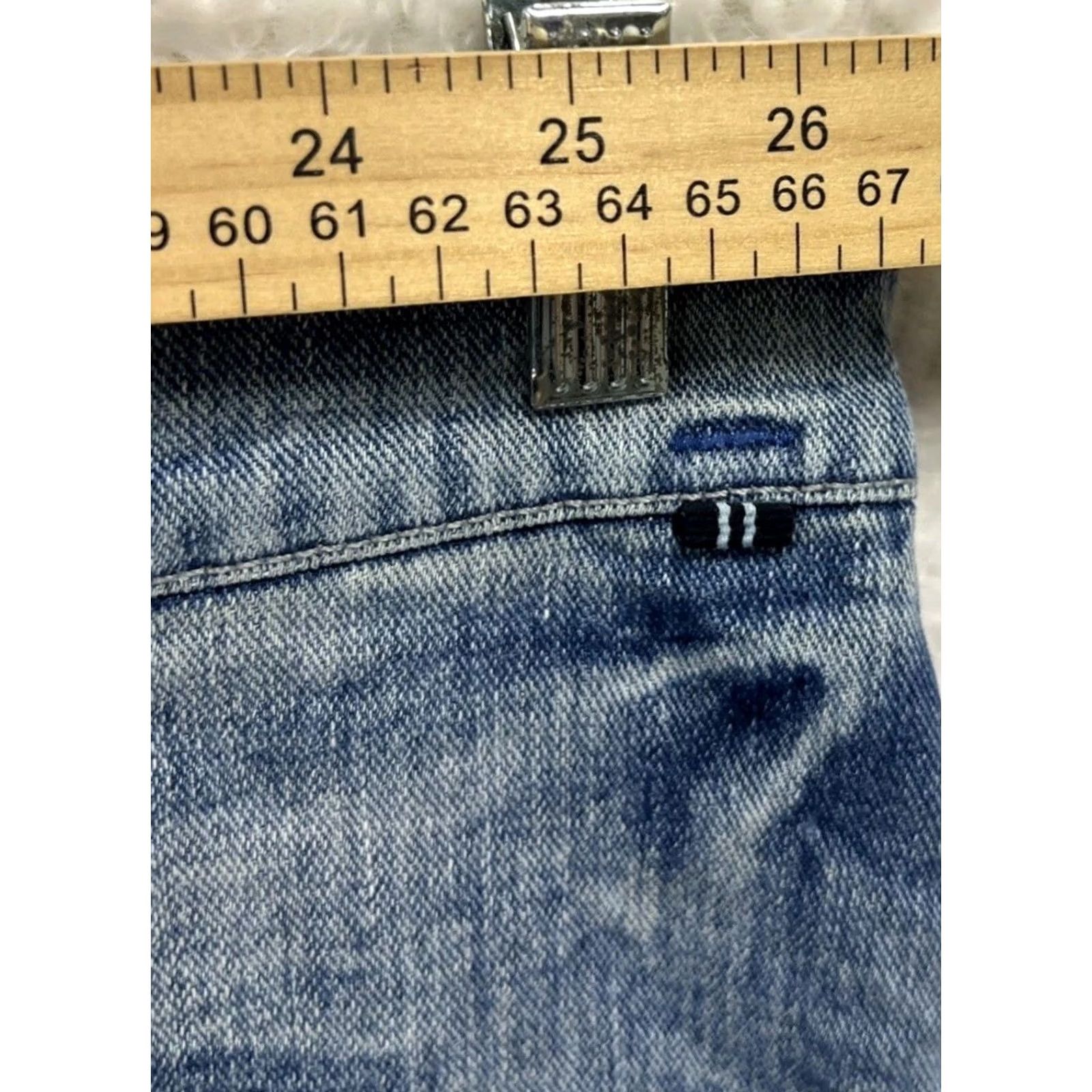 Nautica Nautica Relaxed Fit Jeans Men’s 50x32 Blue Denim Stretch 5-Pocket Straight Zip Button Casual Pants Size US 34 / EU 50 - 7 Thumbnail