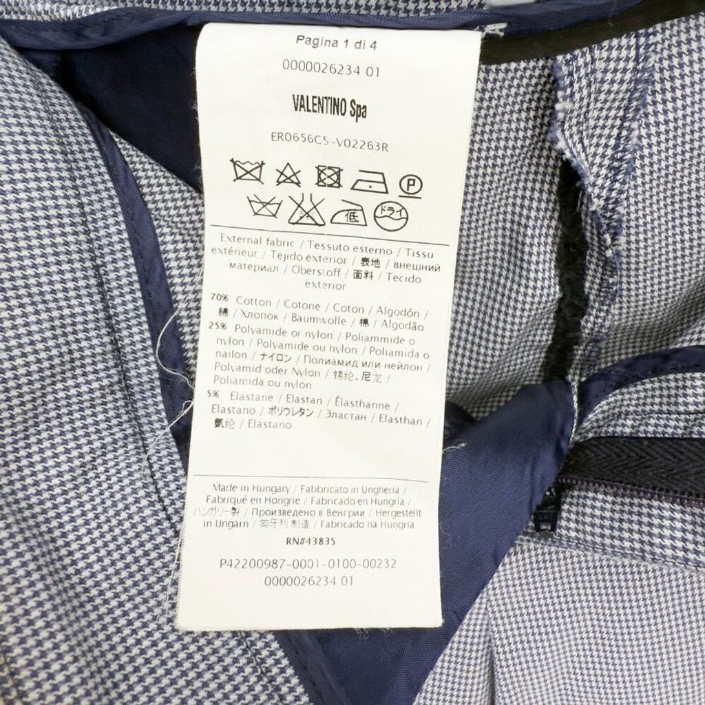 RED Valentino RED VALENTINO Mini Mid Waist Chino White Grey Blue Pants 40 Size 40" / US 18 - 8 Thumbnail