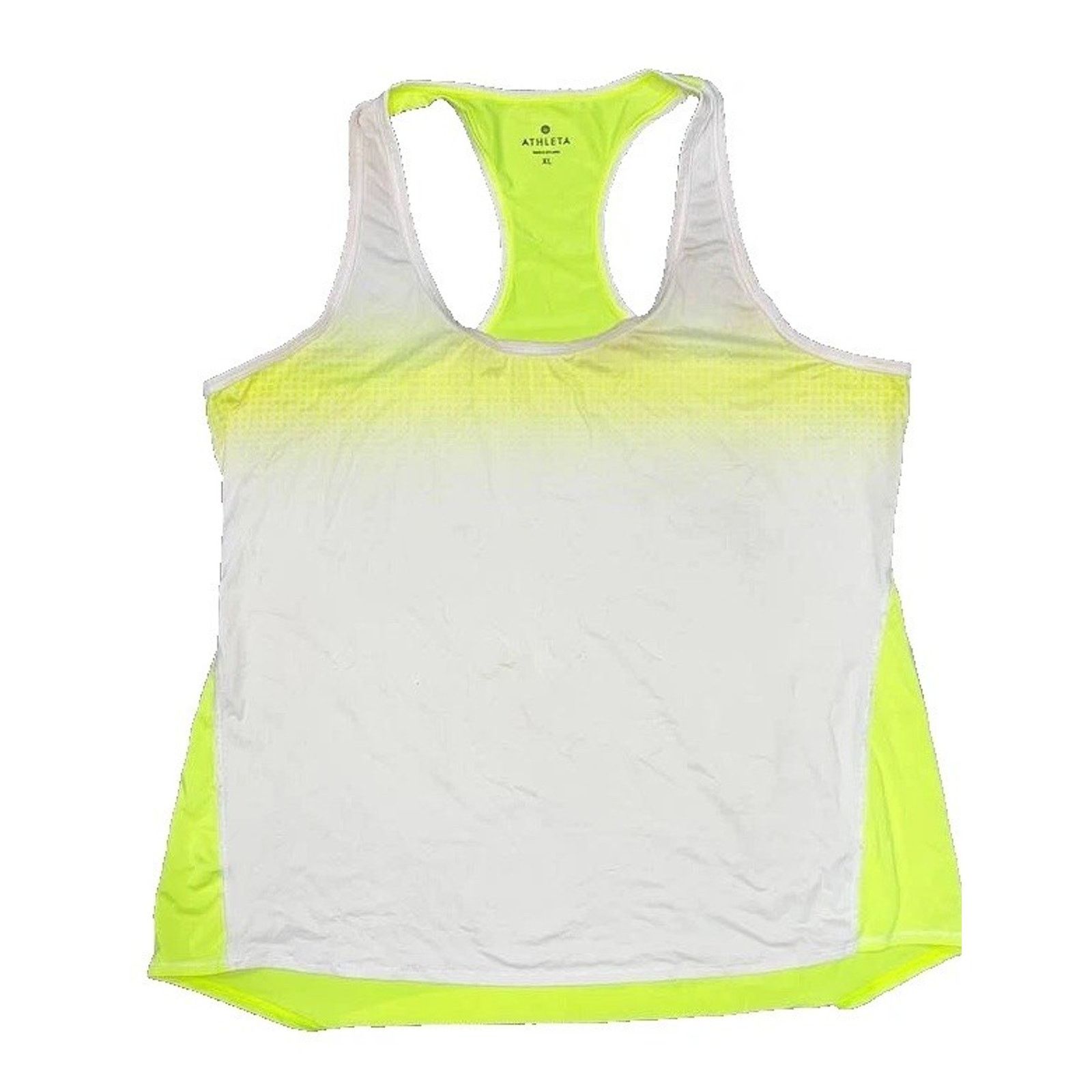 Athleta Athleta Tank Top Neon XL White Sleeveless Round Neck A003230 Size XL / US 12-14 / IT 48-50 - 1 Thumbnail