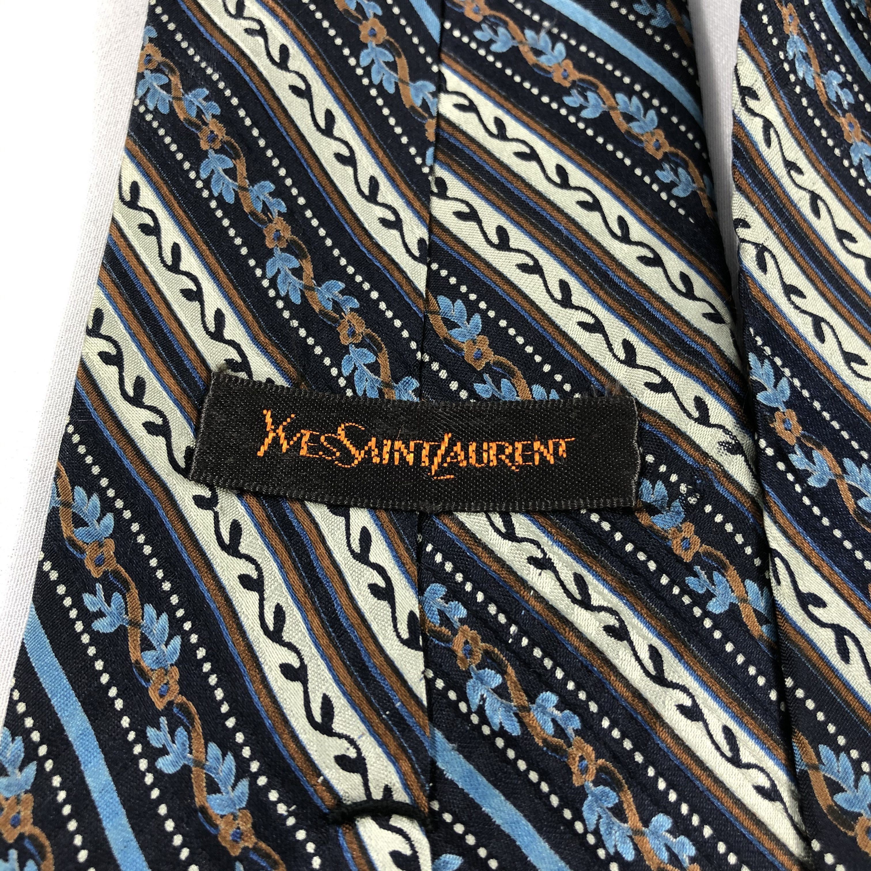 Vintage × Yves Saint Laurent Yves Saint Laurent Silk Neck Ties T90 Size ONE SIZE - 3 Thumbnail