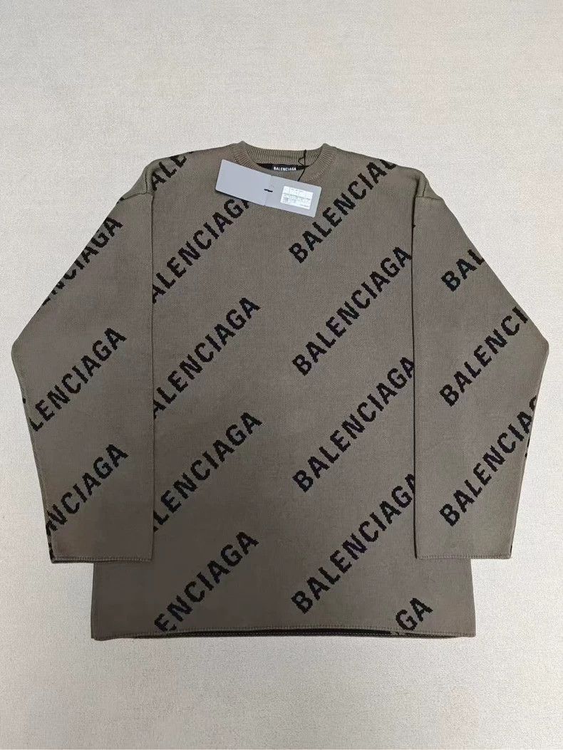 Balenciaga Balenciaga Balenciaga Logo Knit Sweater-2506 Size US M / EU 48-50 / 2 - 1 Thumbnail