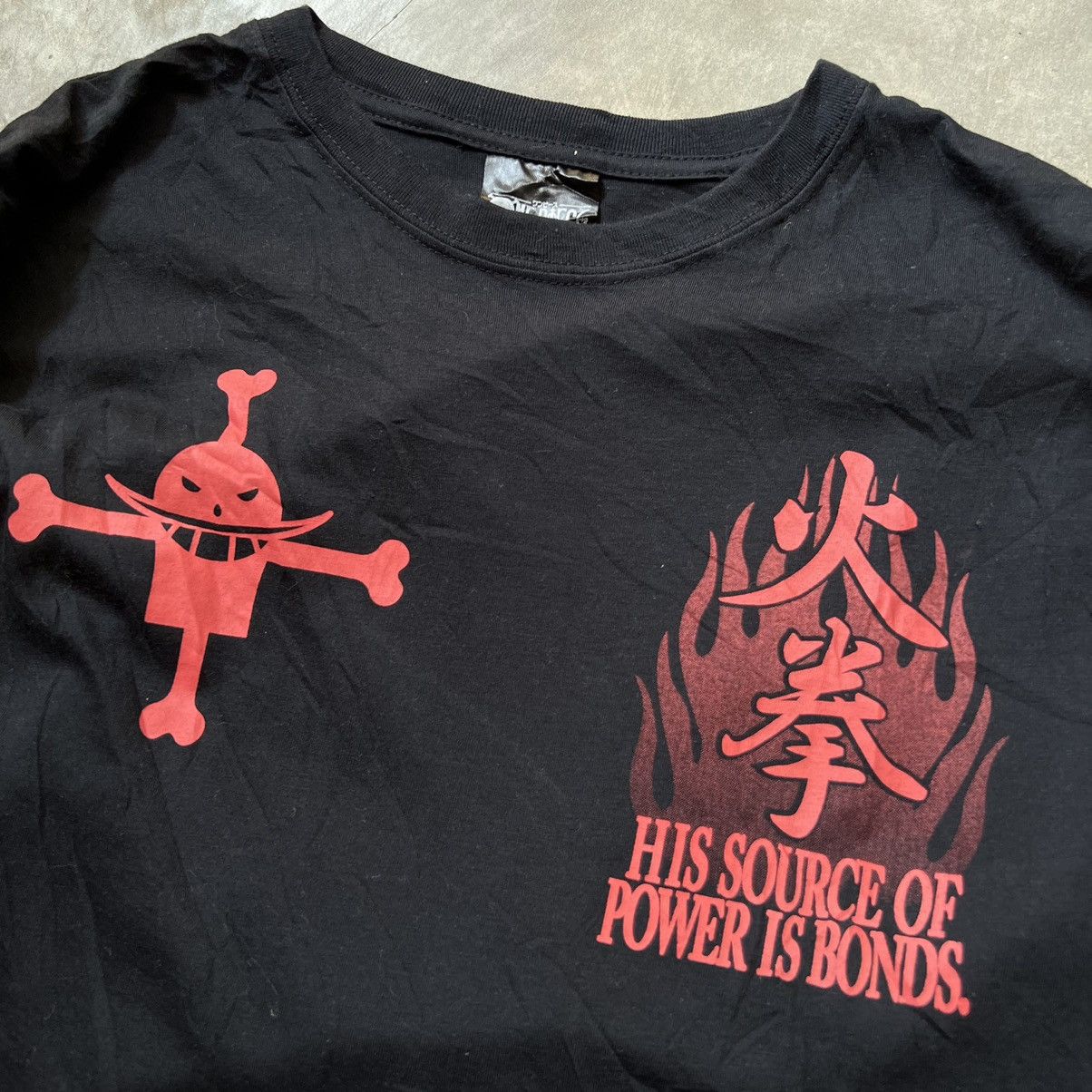 Anime Legend of One Piece His Source of Power is Bonds ACE shirt Size US M / EU 48-50 / 2 - 5 Thumbnail