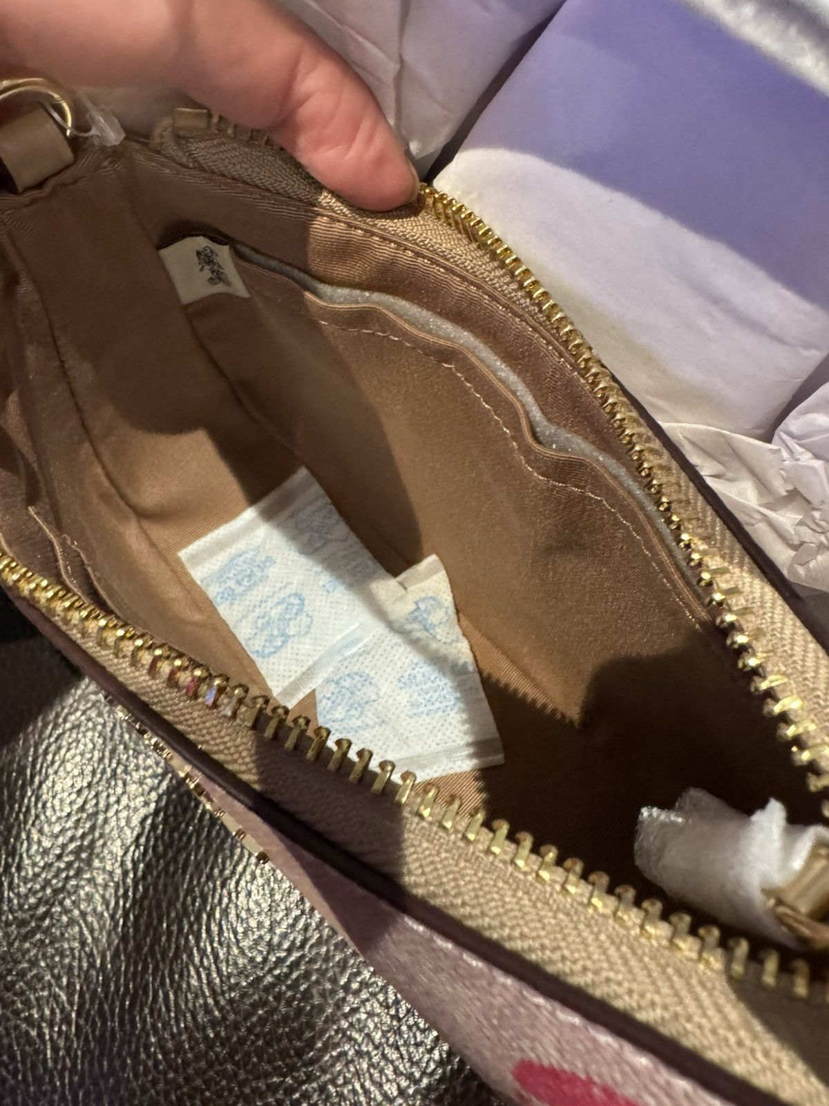 Coach Coach Teri Mini Crossbody Bag In Signature Canvas With Lips Size ONE SIZE - 4 Thumbnail