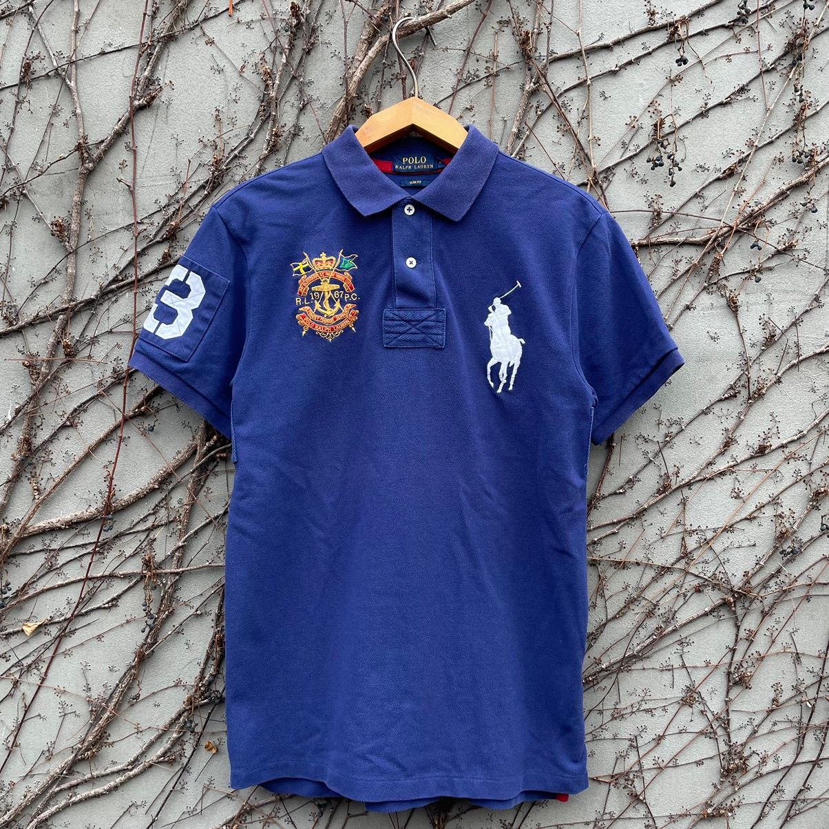 Pre-owned Polo Ralph Lauren X Vintage Polo Ralph Laurent Rlpc New York Shirt In Blue