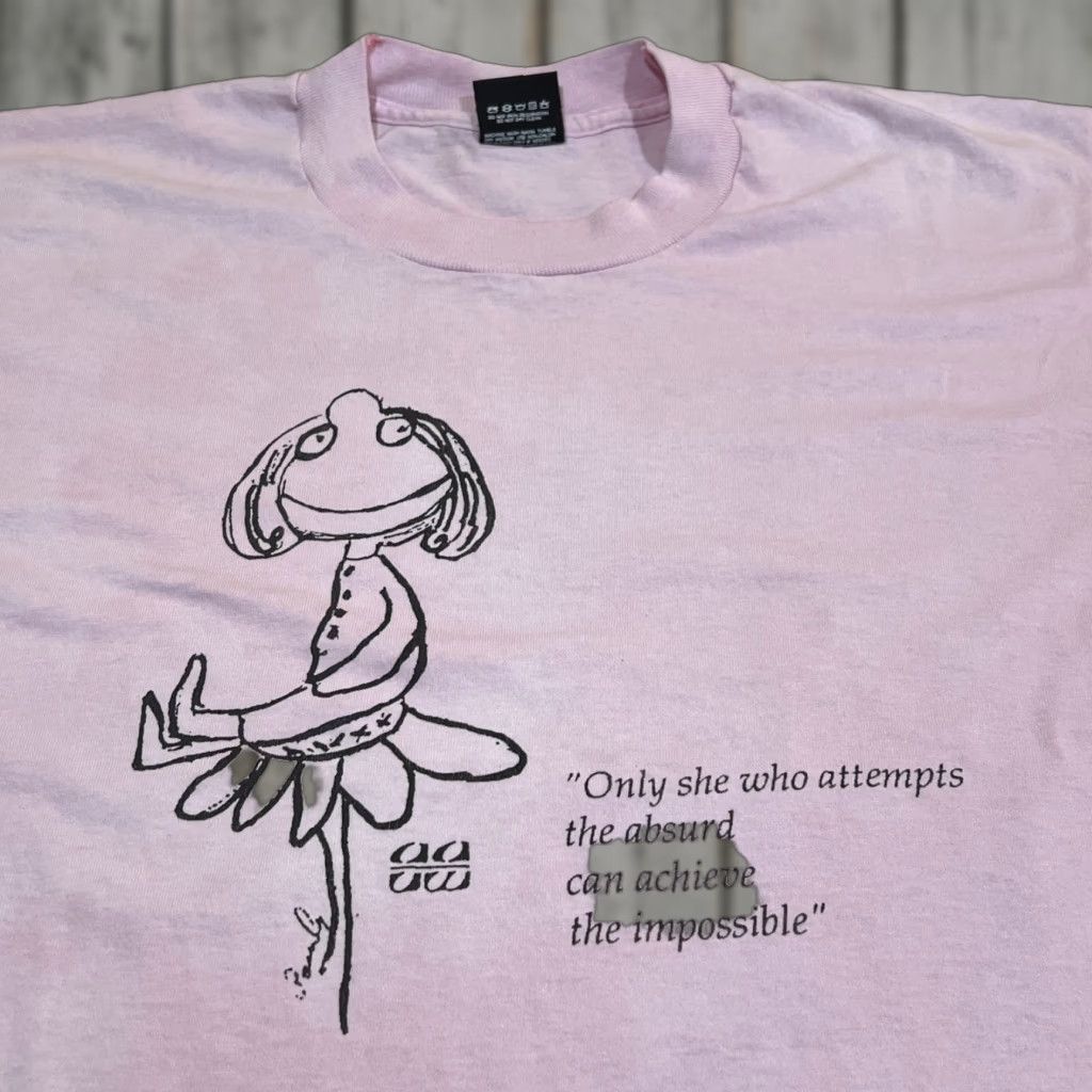 Vintage VINTAGE Screen Stars Graphic Tee 1980s Adult Large Pink Short Sleeve Absurd Mens Size US L / EU 52-54 / 3 - 1 Thumbnail