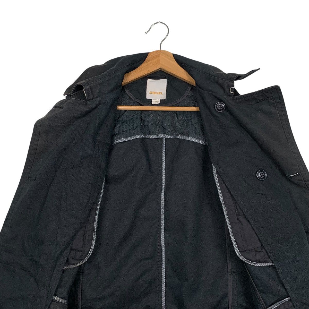 Diesel Diesel Double Breasted Black Coat Size US S / EU 44-46 / 1 - 12 Thumbnail