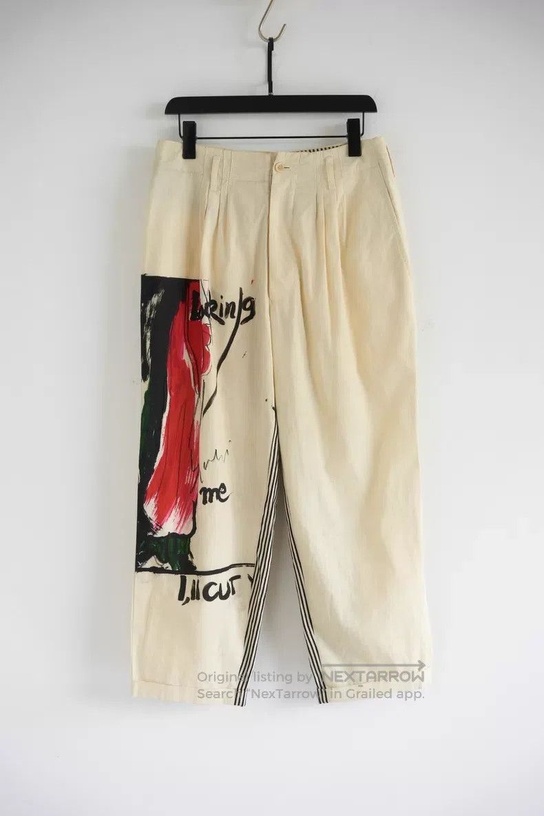 Yohji Yamamoto Yohji Yamamoto size 2 17 SS Asakura Youjia Hand-painted Pan Size US 28 / EU 44 - 1 Thumbnail